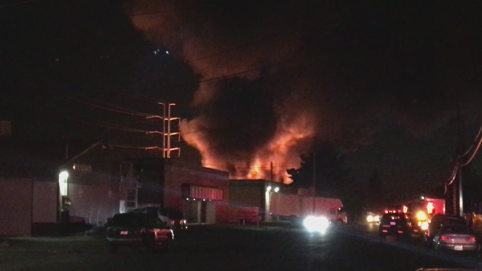 Commercial fire at 3400 block of La Grande Boulevard in Sacramento.
