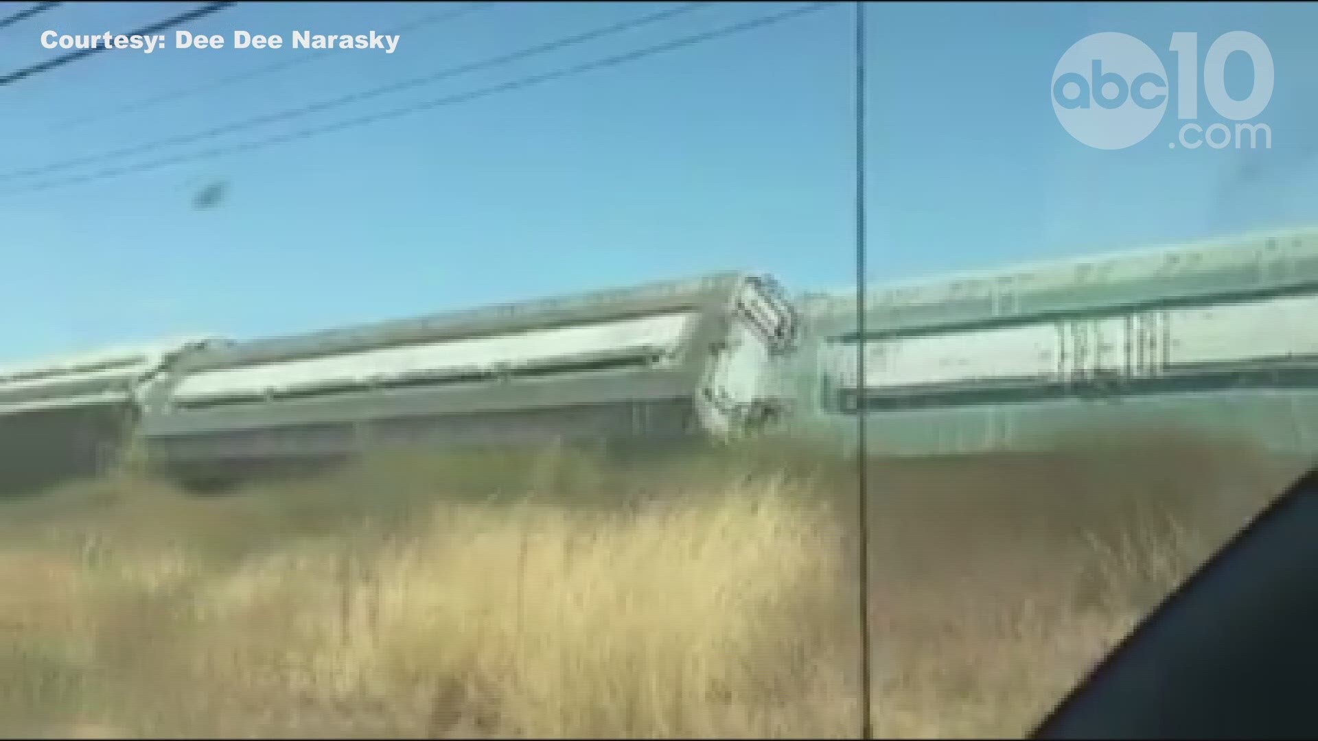 A train derailed in downtown Galt on Oct. 12.