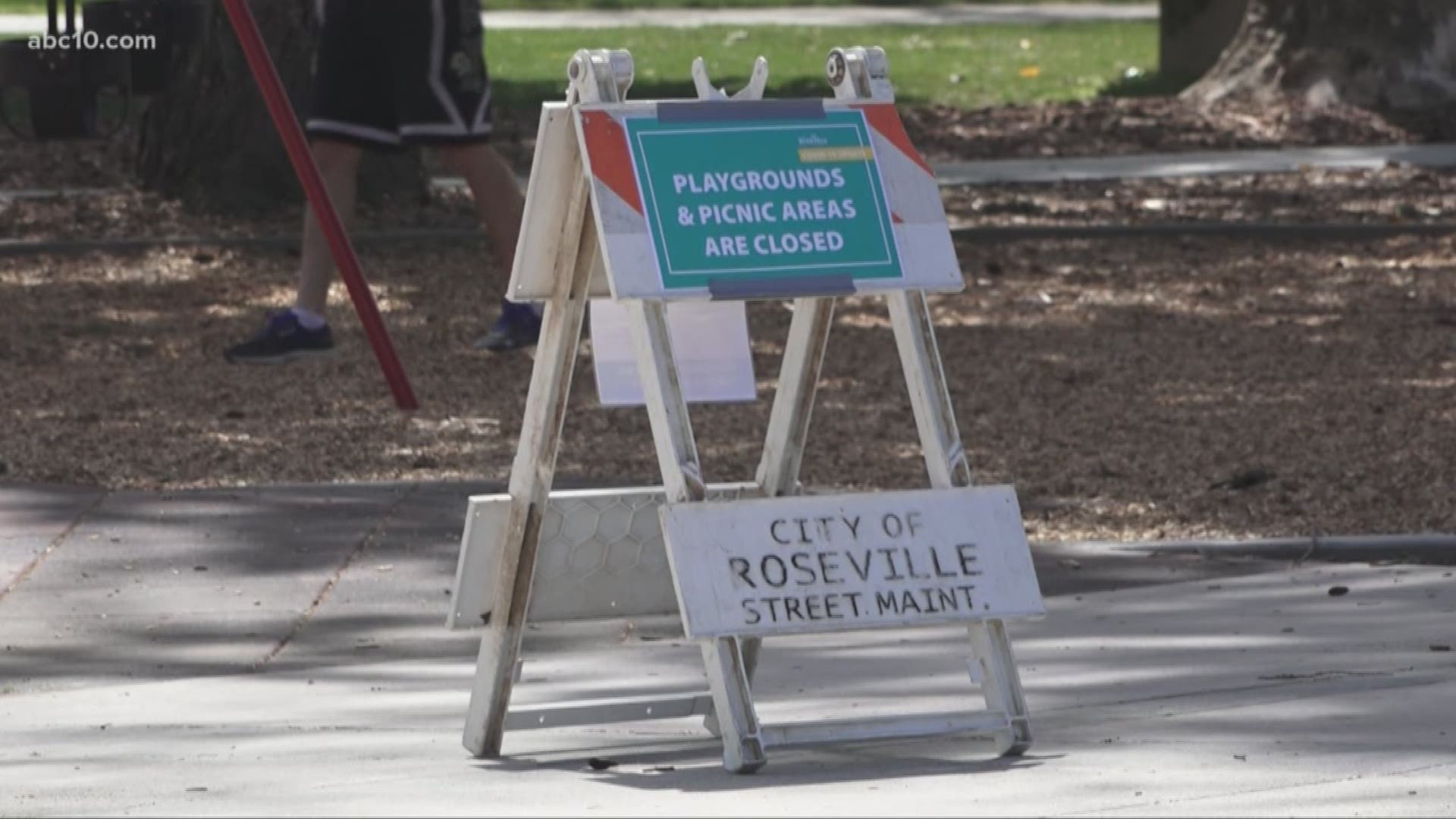 Roseville city officials still want residents to enjoy the outdoors at local parks. But they want them to do it safely, with proper social distancing measures.