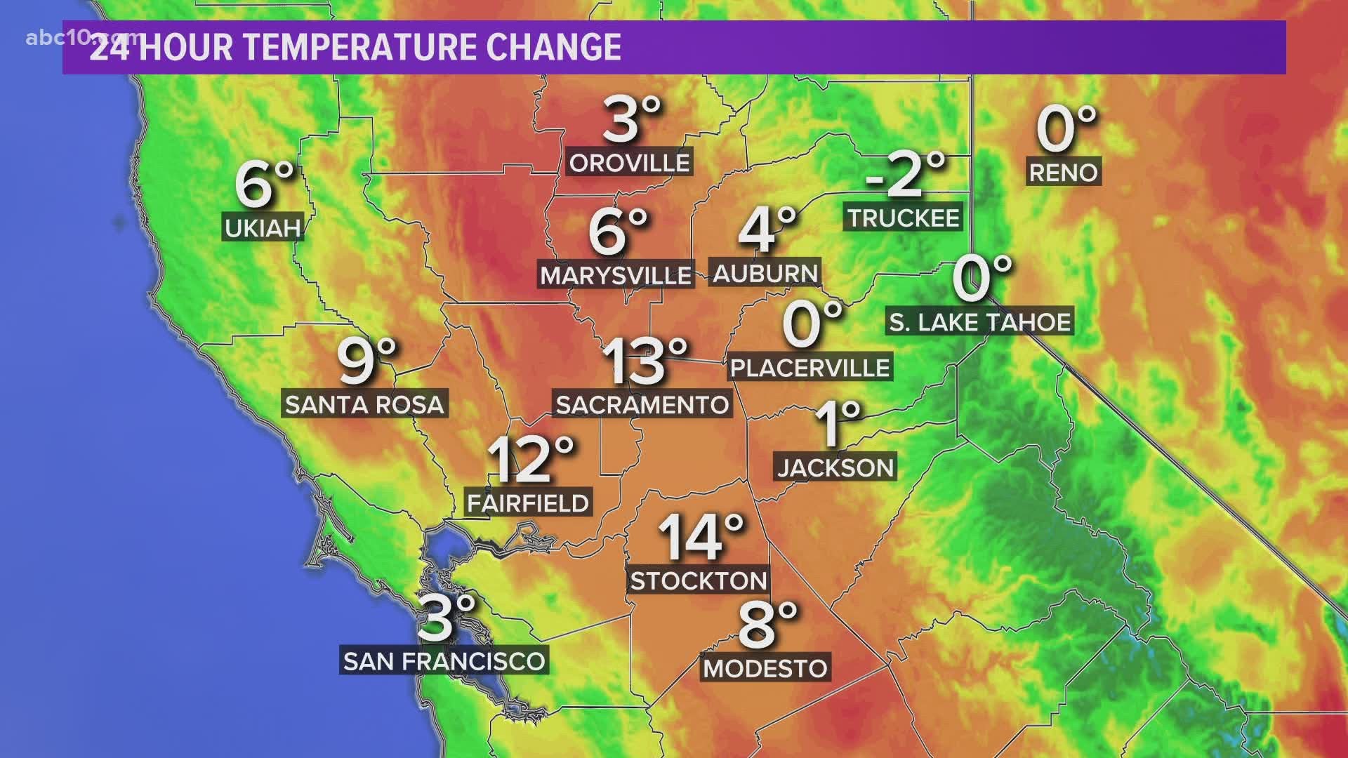 Northern California Temperature Map Map Of Arlington Texas