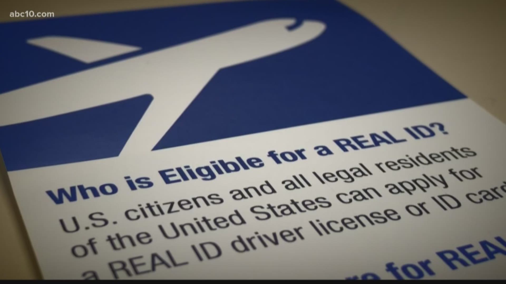 The deadline for getting a Real ID is Oct. 1, 2020.