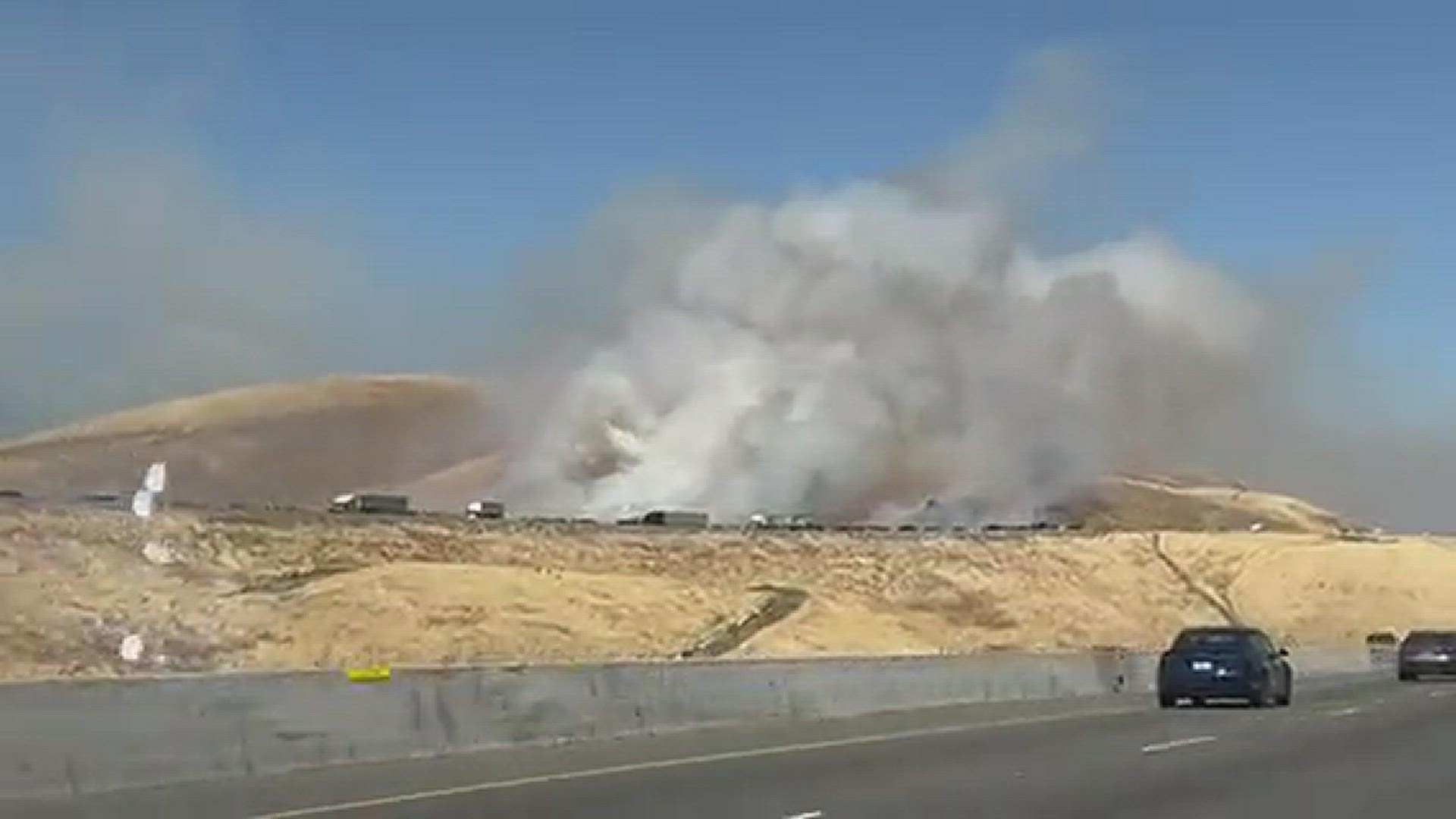 Fire westbound on Altamont Pass (May 15)
Credit: Risa Omega