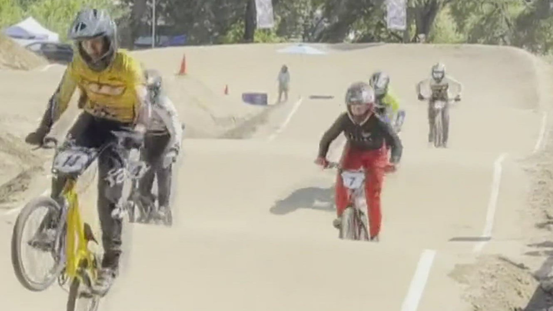 Racers from preschool to past retirement are competing in Roseville for the BMX racing finals Sunday.