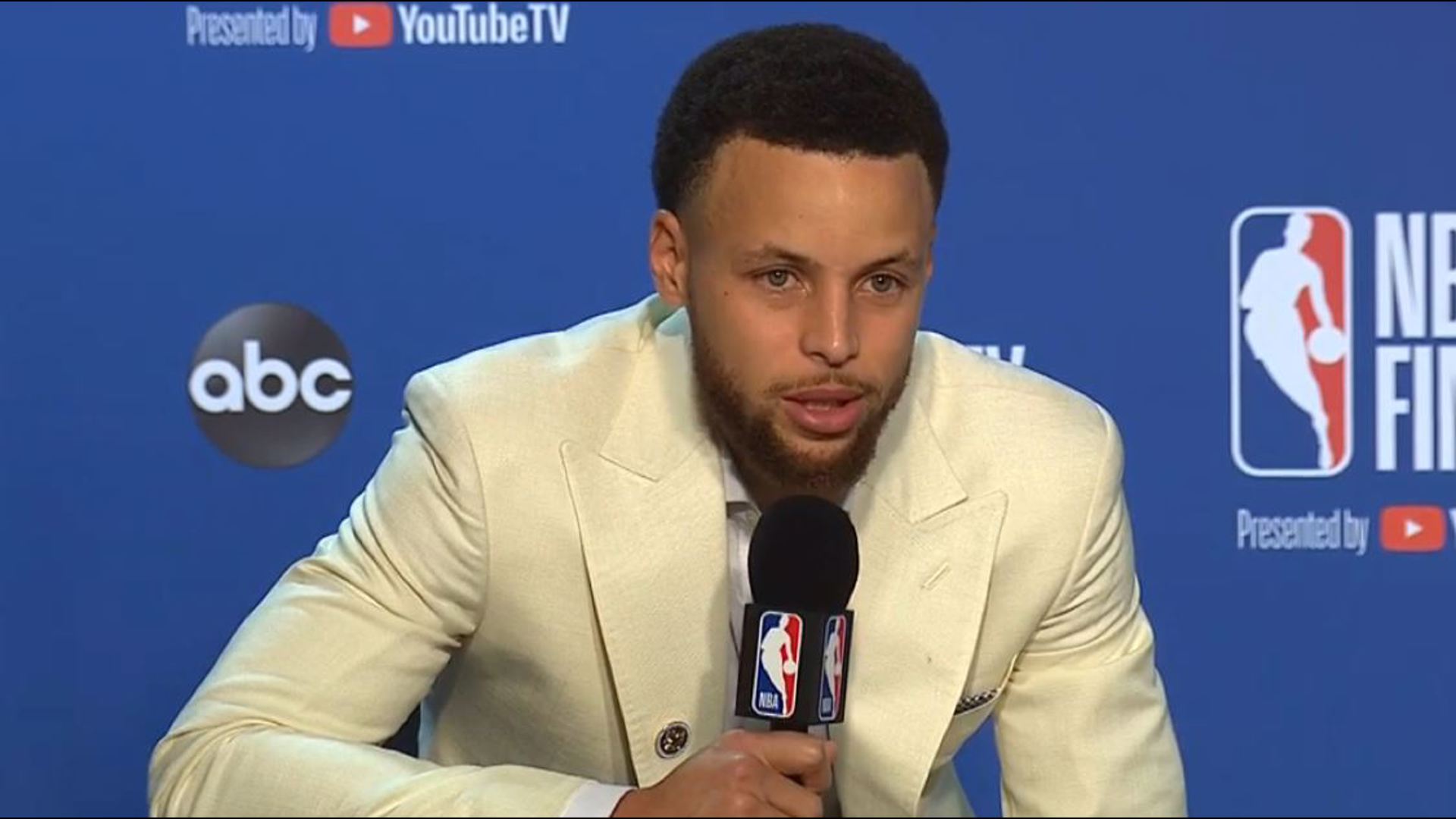 Warriors point guard Stephen Curry talks about the loss in Game 6 of the NBA Finals to give the Toronto Raptors their first NBA title, the loss of Klay Thompson to a knee injury, the final game played in Oakland at Oracle Arena and the future of the team contending for a championship.