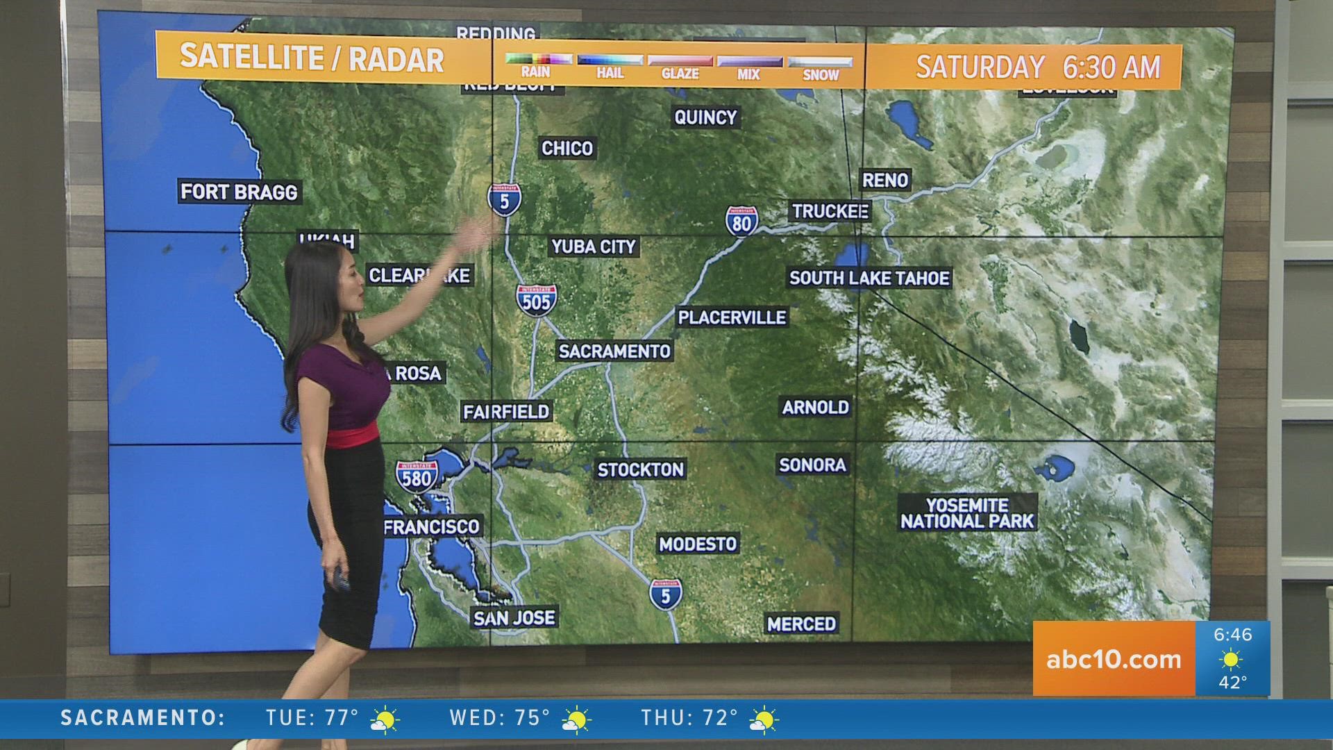 Michelle Apon explains the the warmer temperatures