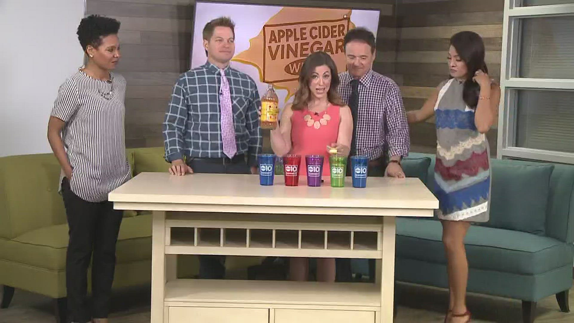 The Morning Blend team wraps up Apple Cider Vinegar Week by taking shots of the drink.