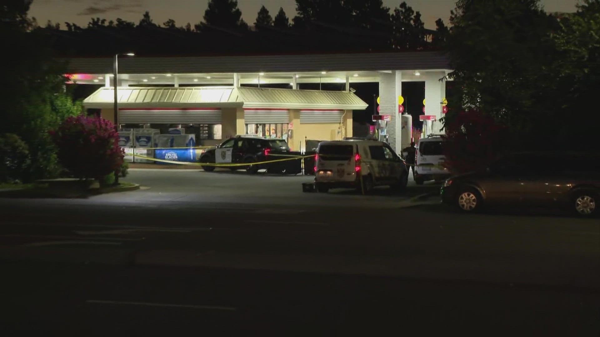 The Sacramento Police Department is investigating a shooting at a gas station in Natomas.