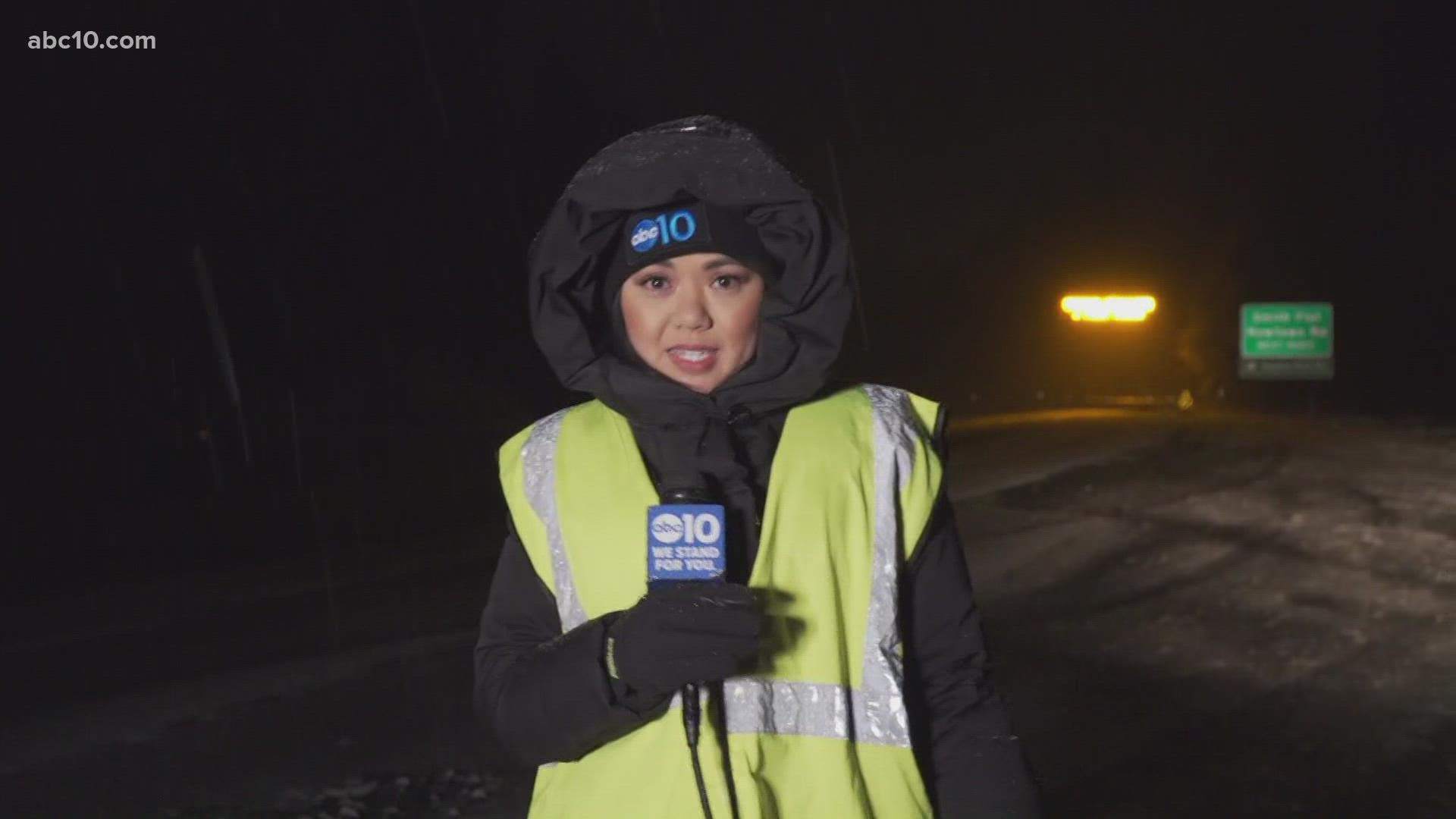 Northern California Storm Latest: I-80 and Hwy 50 closed overnight in Sierra. Drivers are told to avoid back roads.