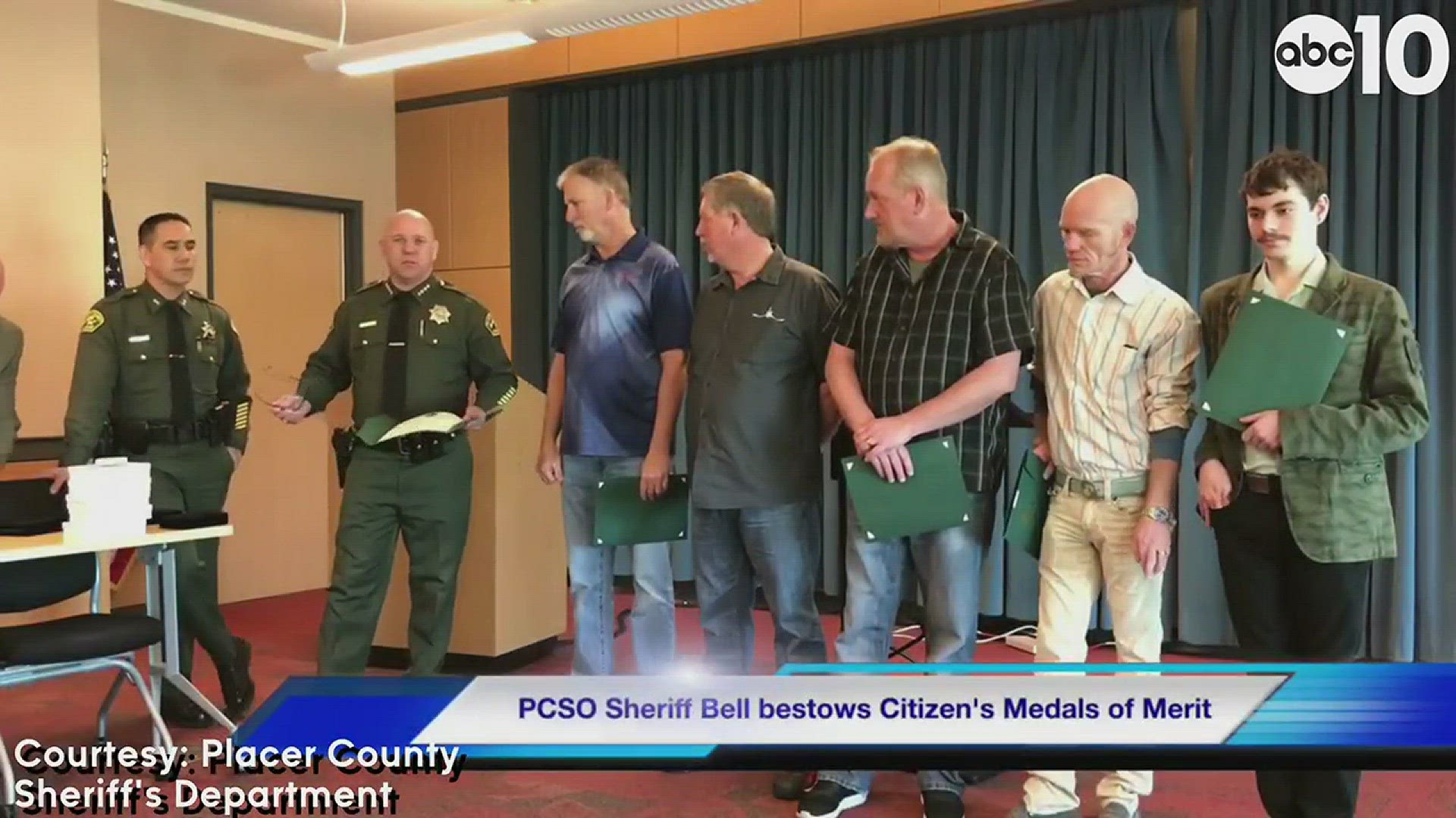 The Placer County Sheriff's Department honored good Samaritans with the Medals of Merit, an award they've only given out twice before.