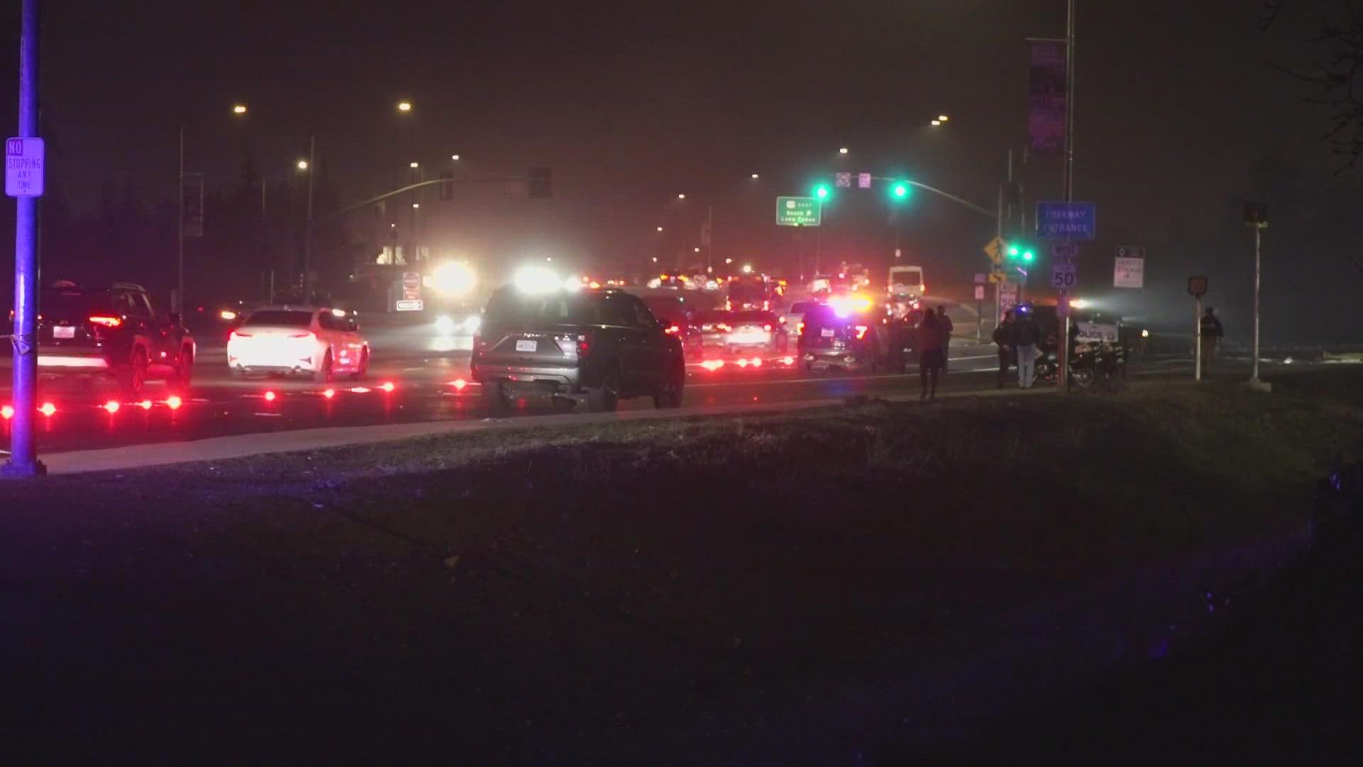 The fatal crash happened on the westbound 50 onramp from Sunrise Boulevard.