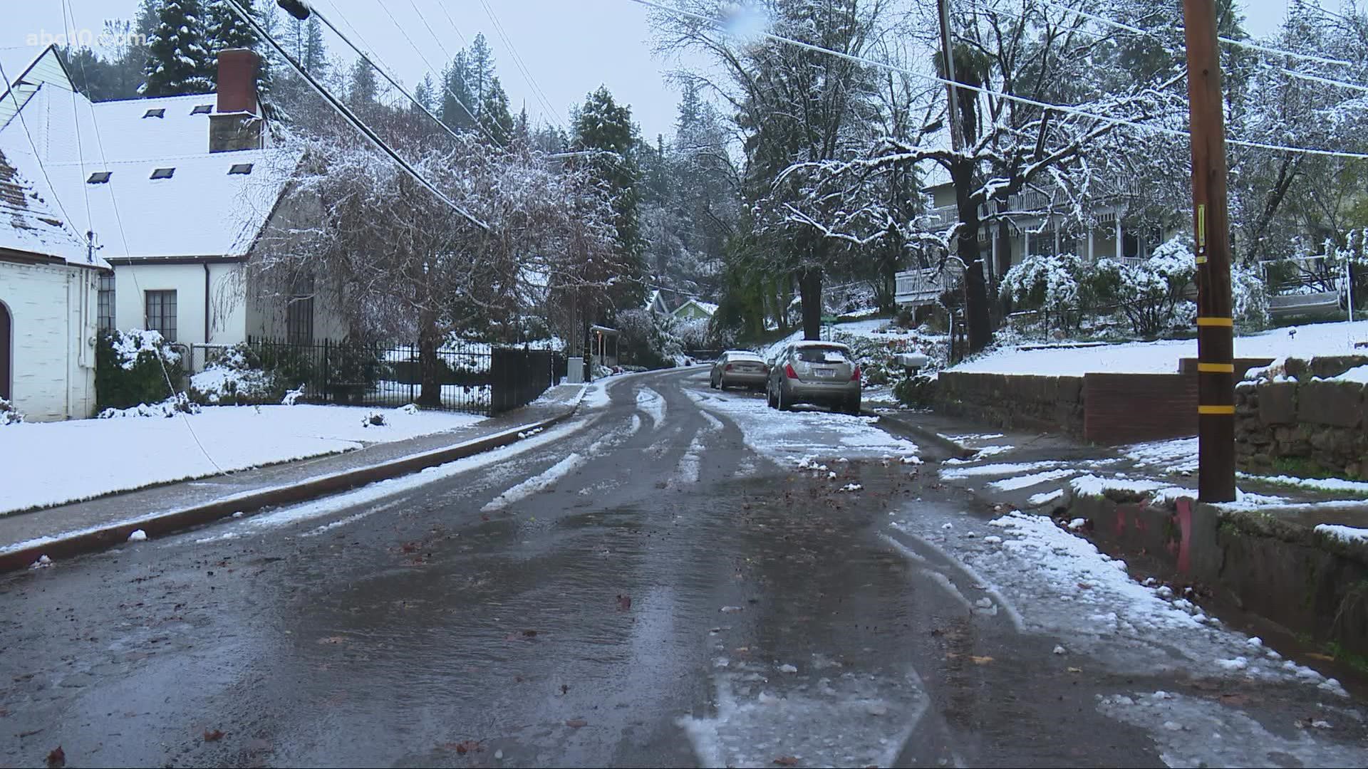 Mike Duffy was in Placer County where PG&E customers are slowly having their power restored.