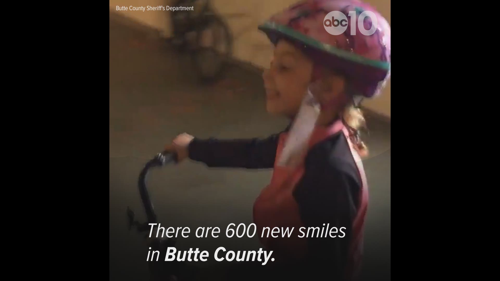 The Butte County Sheriff's Department was able to gift the bikes to children affected by the fire thanks to more than 25 generous donors.