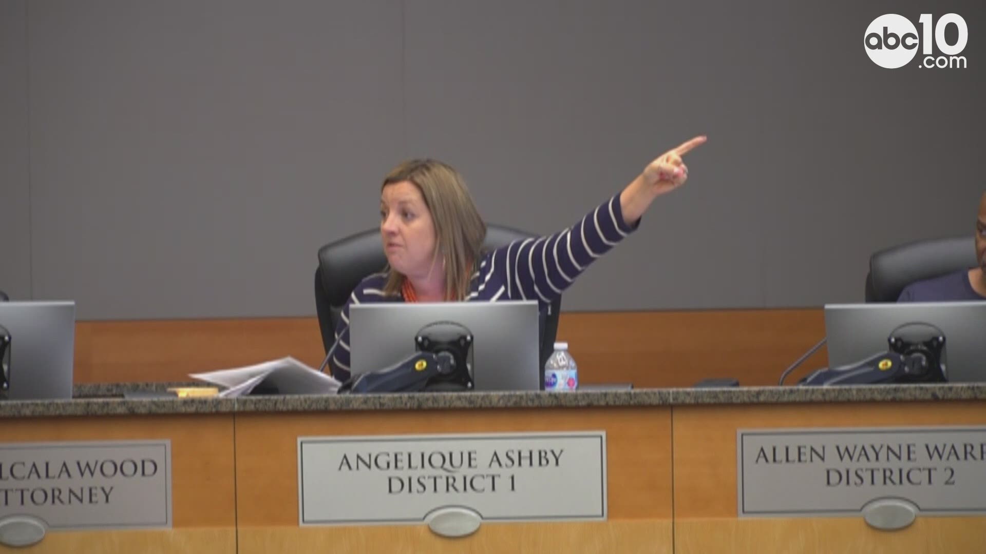 Sacramento City Councilmember Angelique Ashby spoke out against both of the proposed homeless shelter sites; one under the W-X Freeway near Alhambra and Broadway and the other in the Meadowview neighborhood.