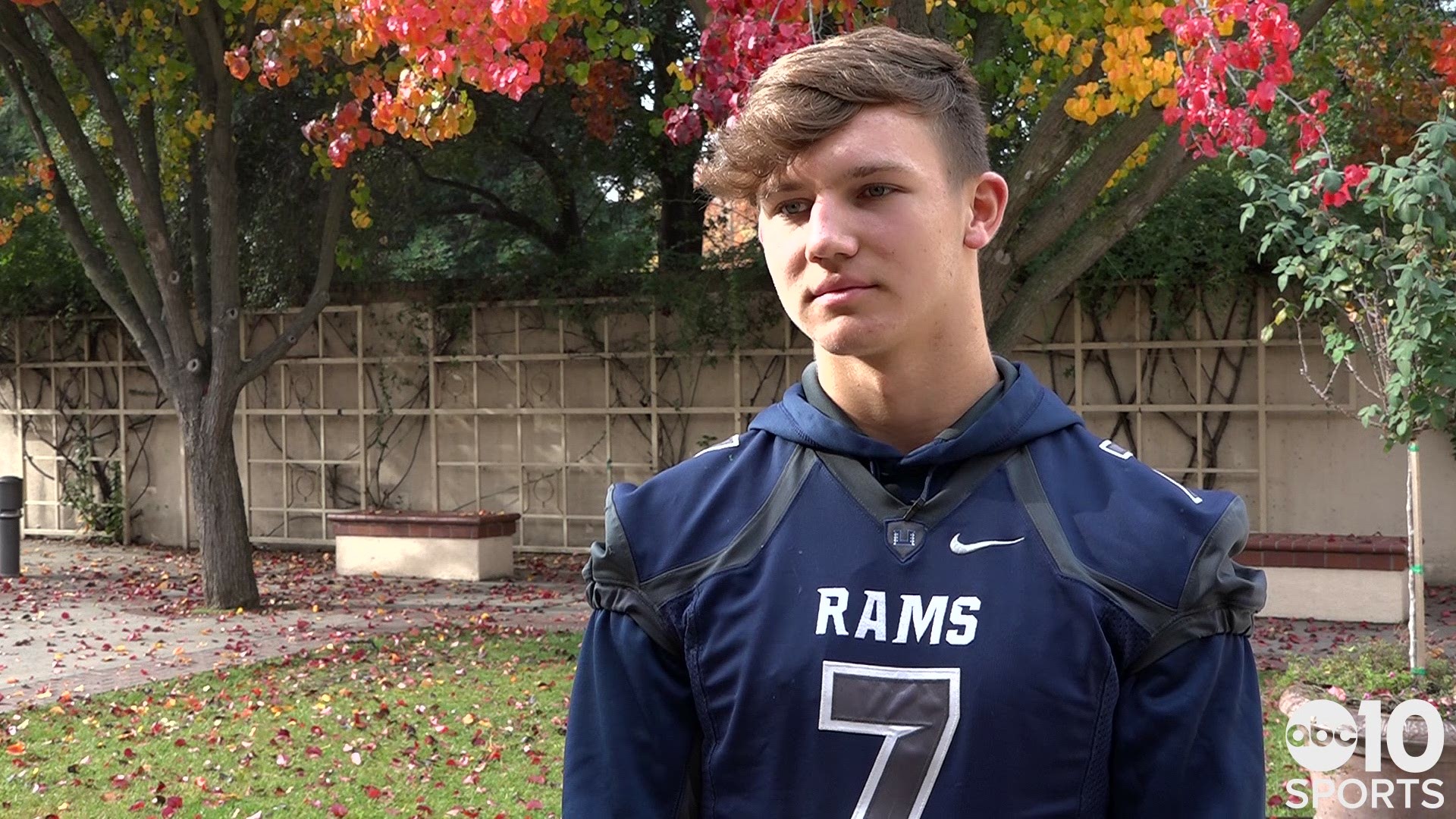 Casa Roble senior football player Ruben Voznyuk describes his emotional visit with the Paradise High School football team ahead of his Sac-Joaquin Section Championship game.