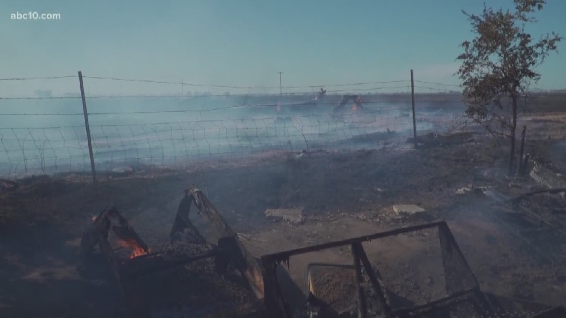 "The fire made it just 10 feet outside our backdoor."
