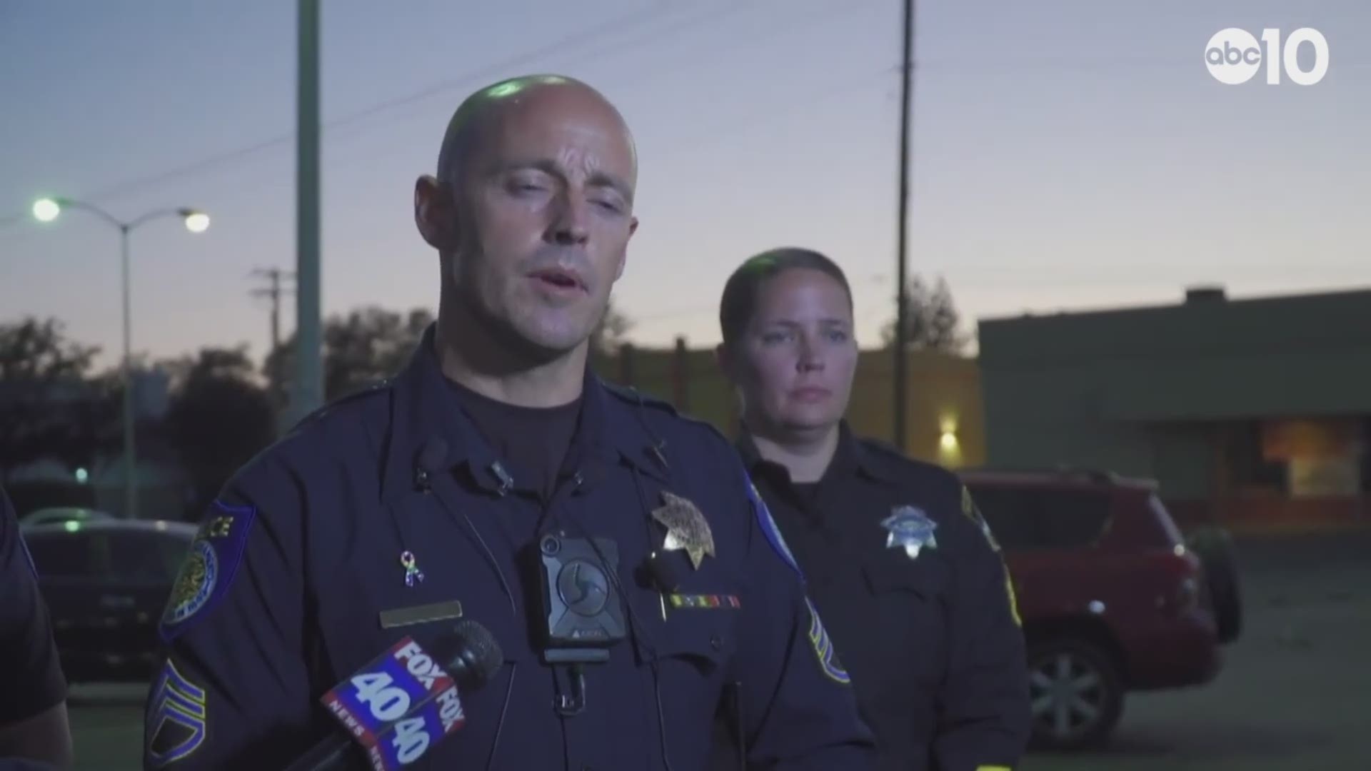 A Sacramento police officer was shot in north Sacramento Wednesday evening. Sgt. Vance Chandler is taking questions.  The officer is hospitalized in serious condition, Chandler said.
