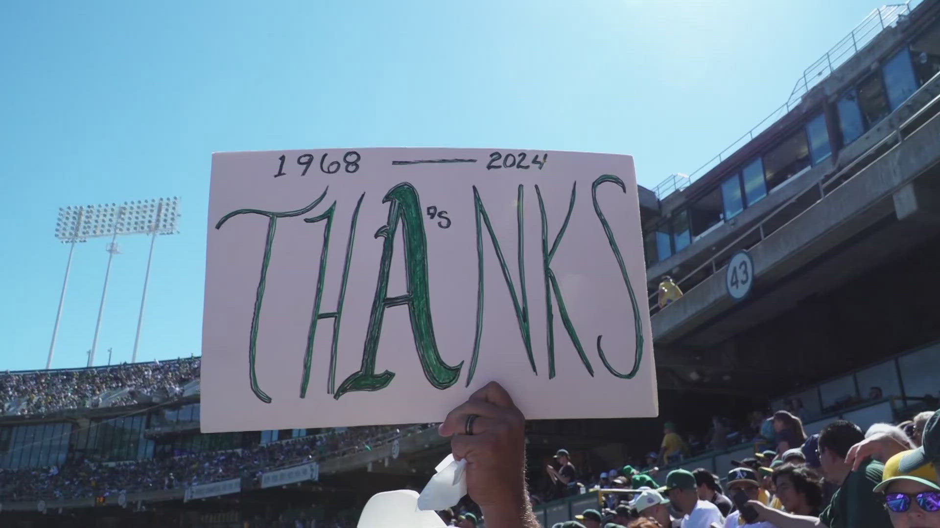 The Oakland A's next game will be in West Sacramento. Fans fled the stands and screamed for their team before leaving Oakland.