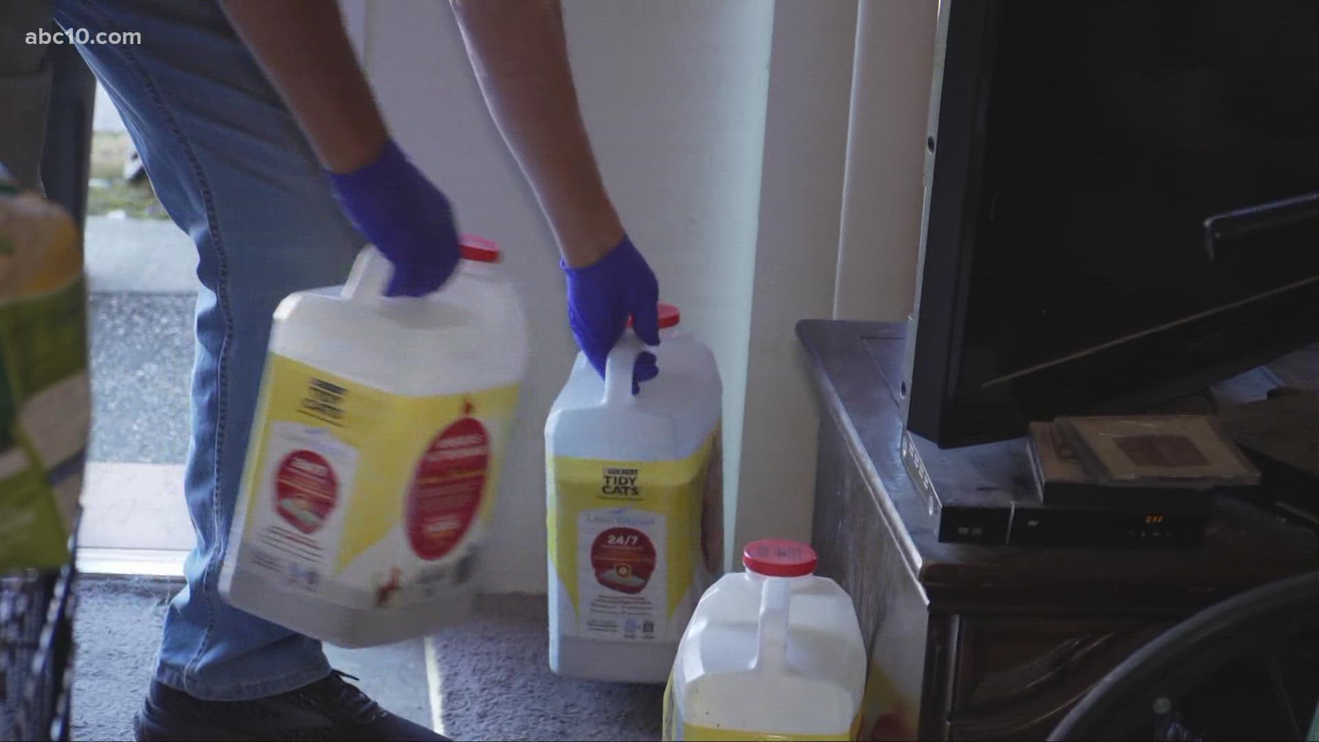 After they claim Sacramento County in-home services neglected to clean their home, the home-bound senior couple received help from a viewer who heard their story.