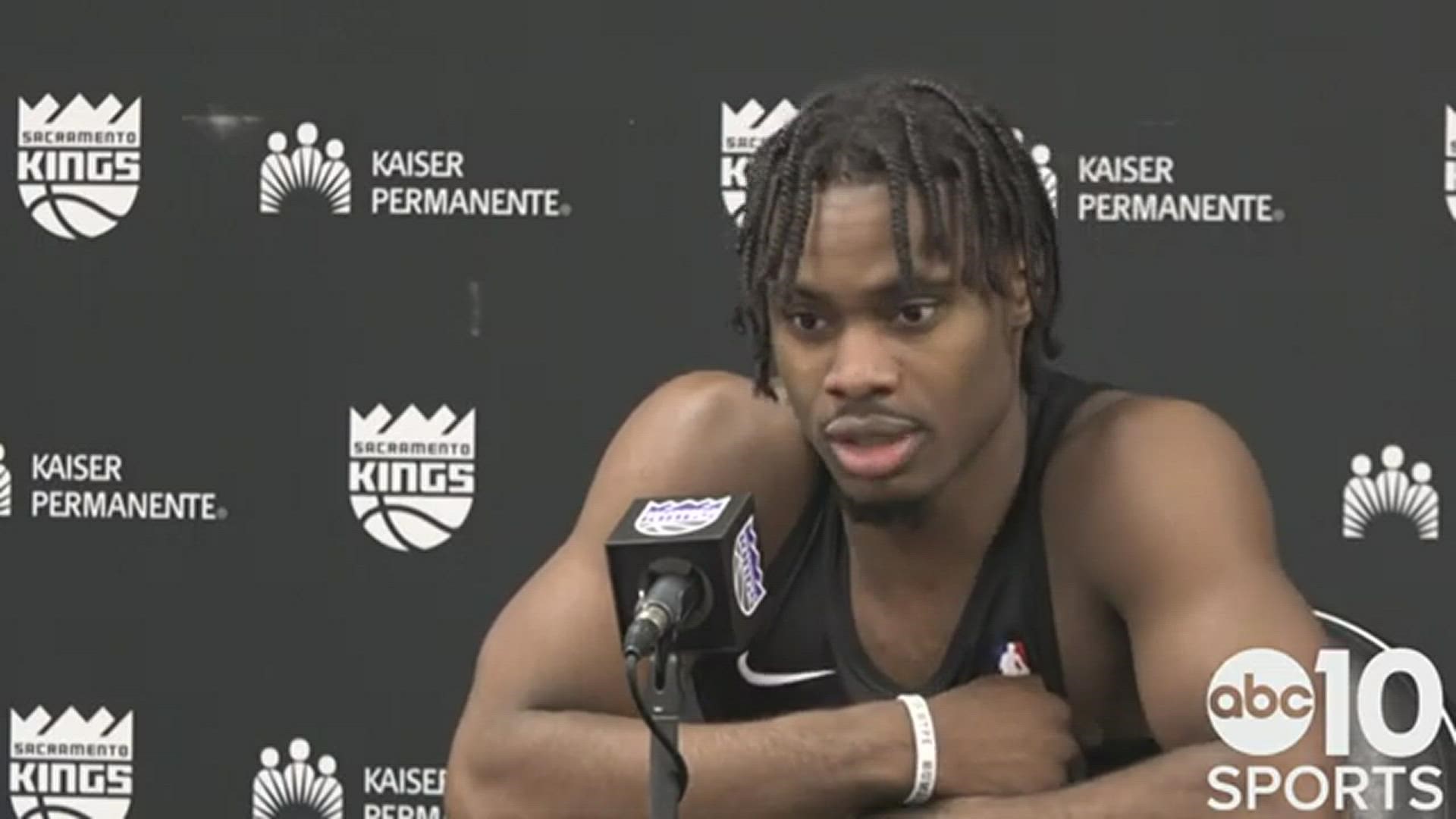 Kings rookie Davion Mitchell discusses Wednesday's 125-121 victory over the Portland Trail Blazers to snap a four-game losing streak and the effort from the bench.