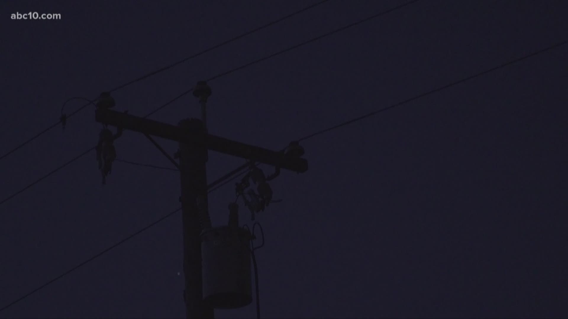 PG&E crews are working to restoring electricity to tens of thousands of people after intentionally cutting their power because of concerns about high winds. But residents in Pleasant Valley are still waiting for the lights to come back on.