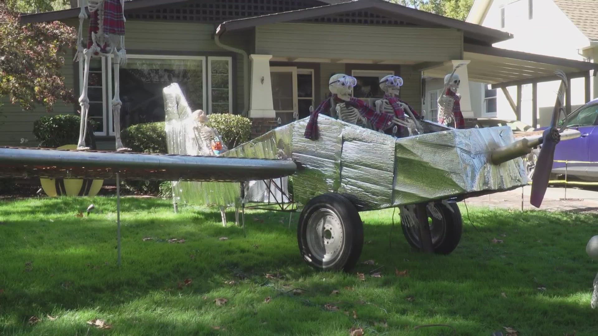 Some residents have already put out their decorations, while others usually put them up the night before but the prep work has already begun for some.