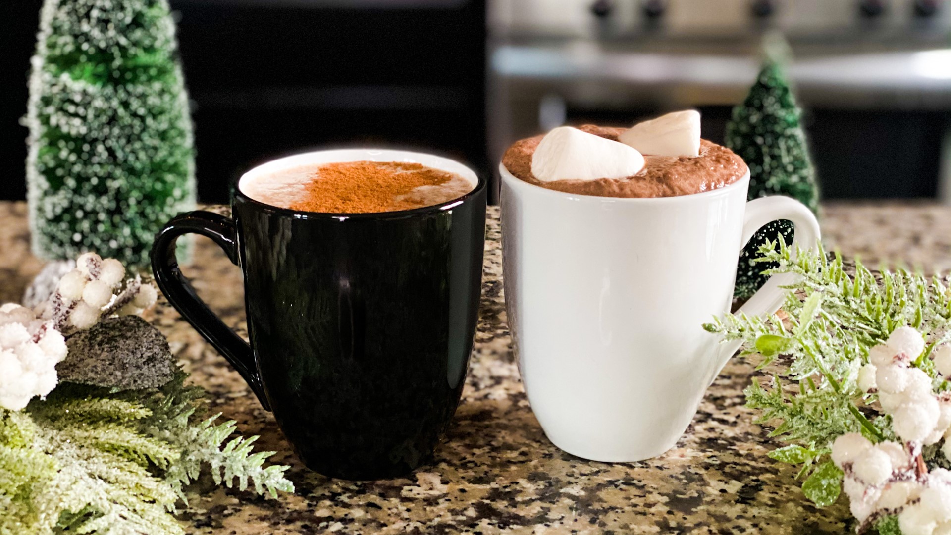 Can't go wrong with holiday staples like hot chocolate and eggnog. And there's no reason to feel bad about them with these healthier versions.