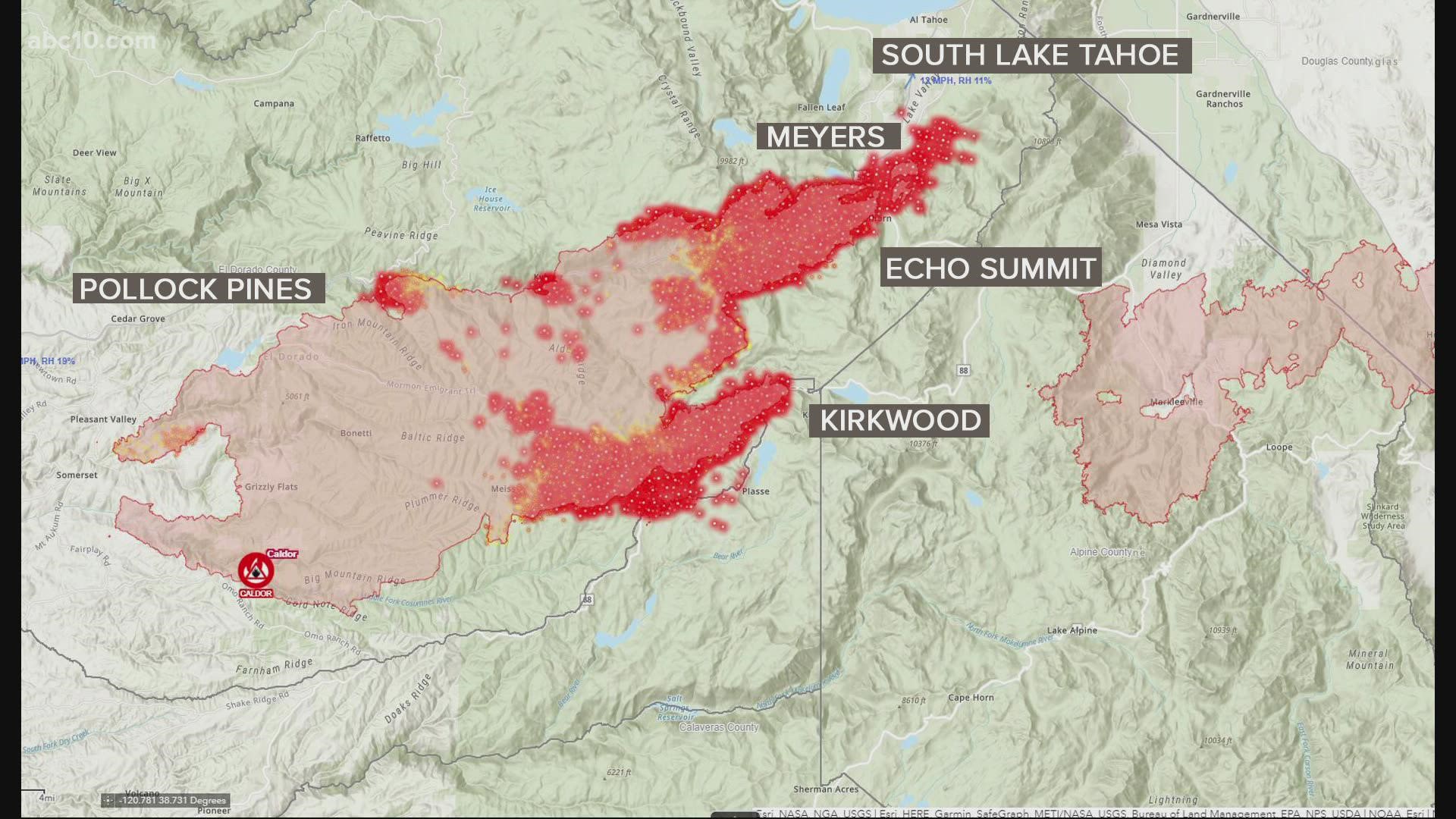Update at 5 p.m. Some of the El Dorado County evacuations have been downgraded from orders to warnings, but this fight is far from over in other areas.