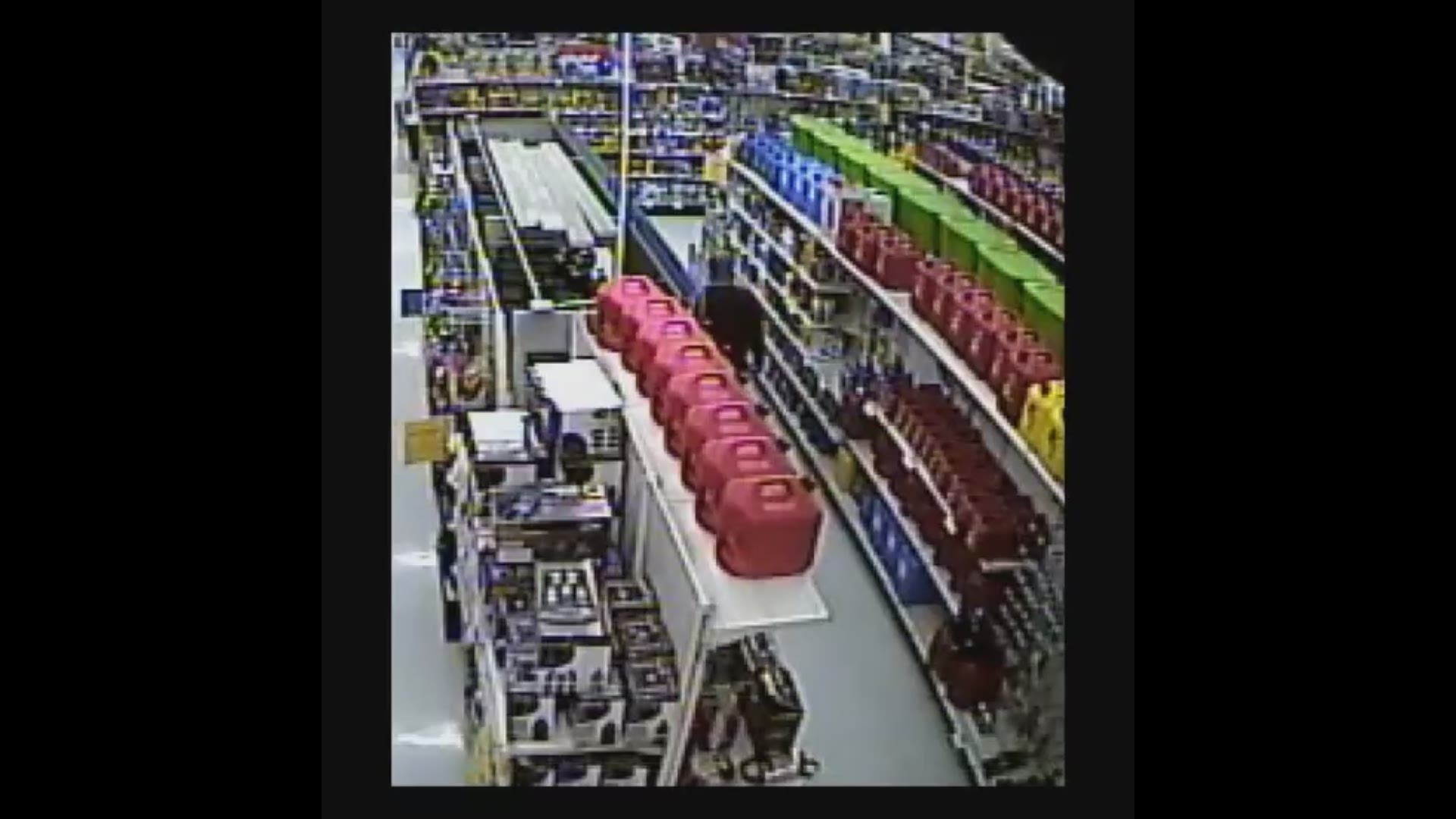 Police are looking to identify a man suspected on intentionally starting a fire inside a Kmart store in Oakdale.