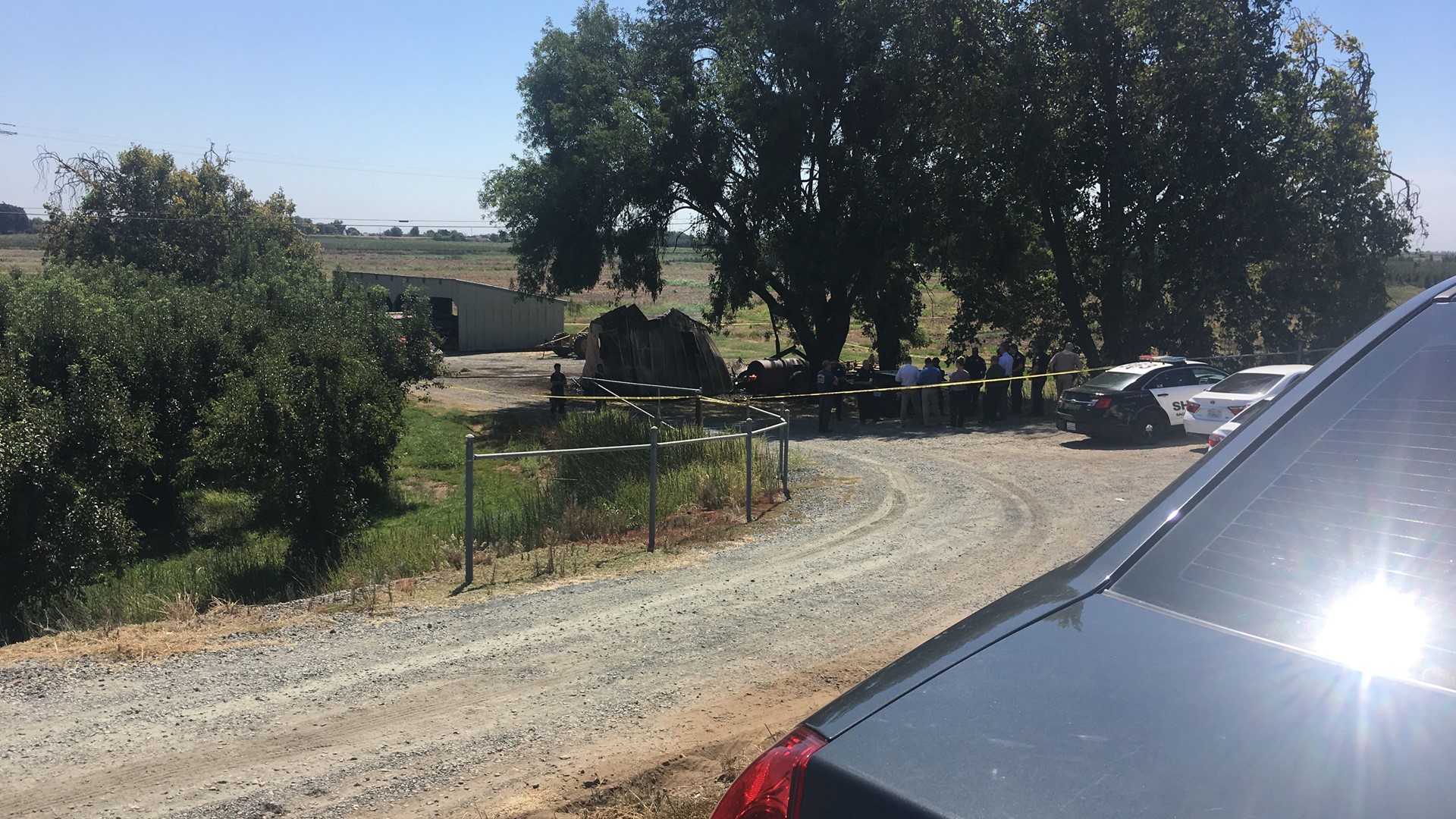 The Sacramento County Sheriff's Department is searching for the person who they say set a man on fire in Walnut Grove.