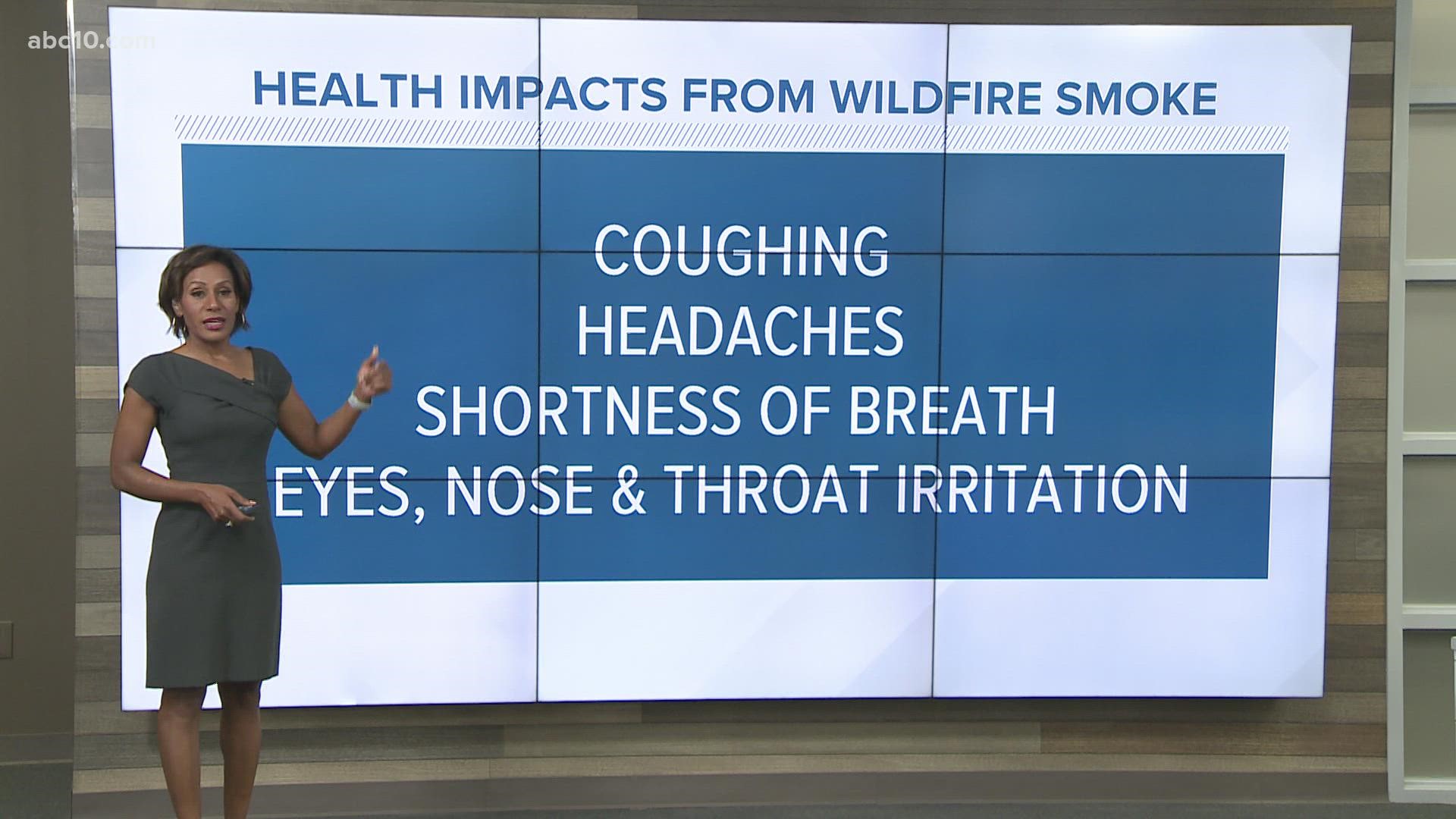 Shifting winds are expected to push wildfire smoke into the Sacramento area during the day Friday.