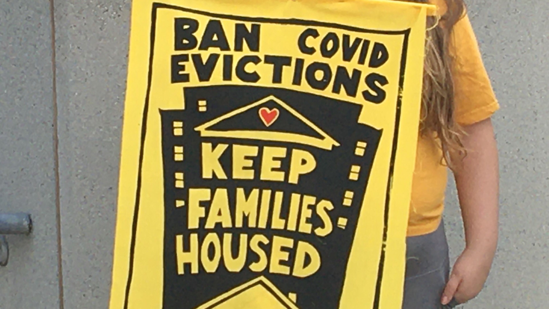 Protesters and organizers say the new eviction protections, just past late Monday night, don't do enough to protect renters.