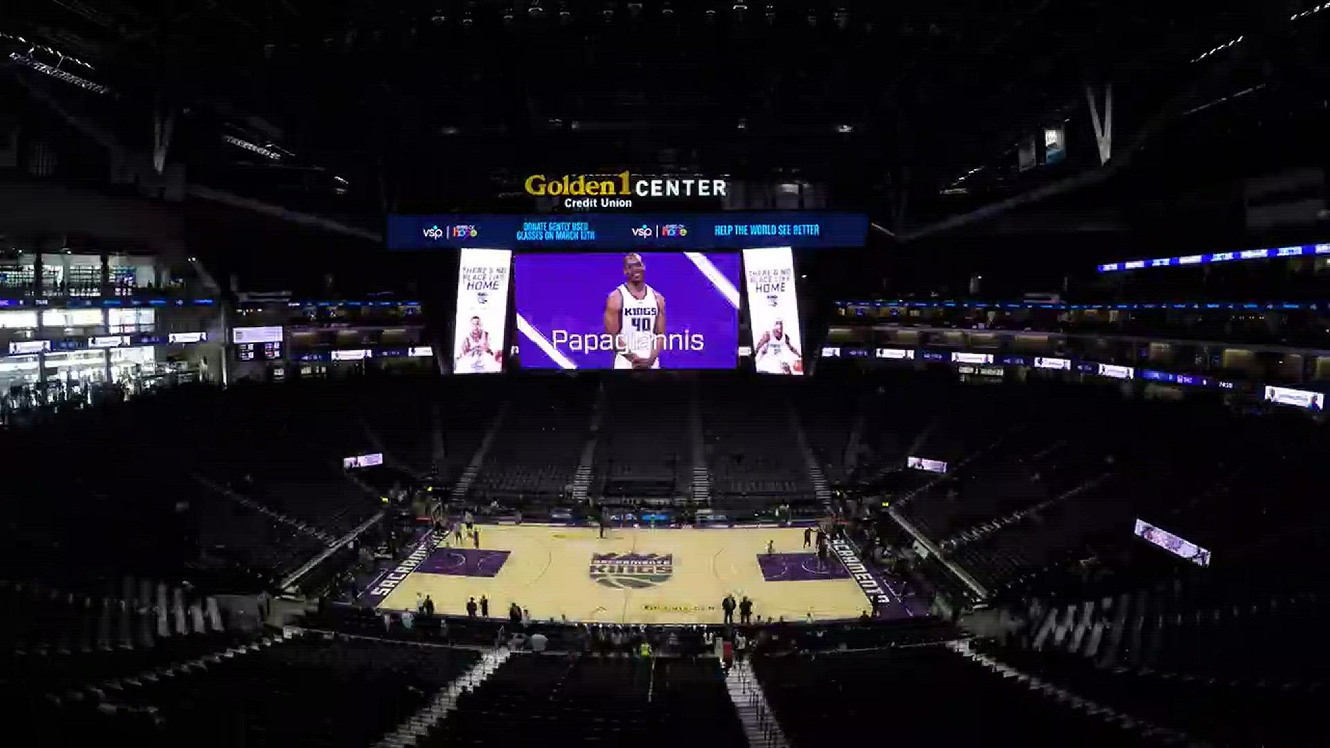 Time lapse: NCAA Tournament court installed at Golden 1 Center