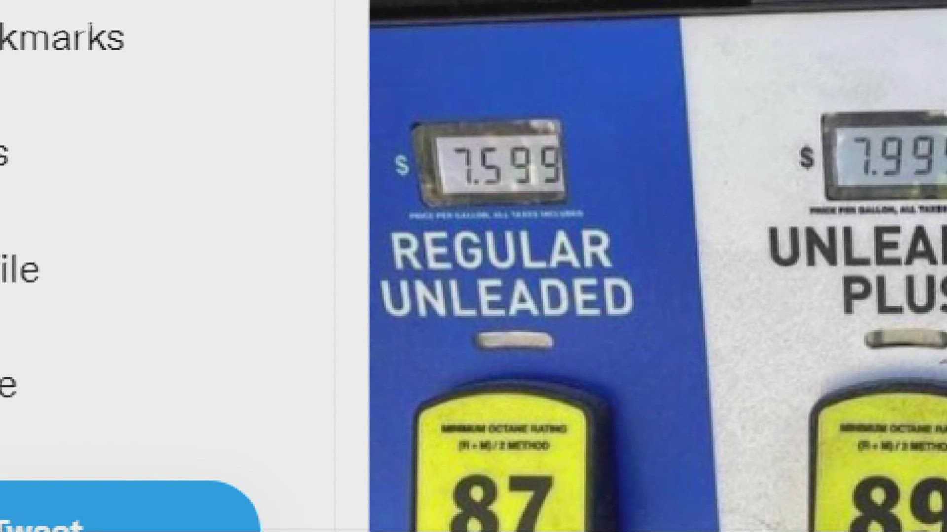 ABC10's Becca Habegger looked to verify if a photo of gas prices in Gorda is real at over $7 a gallon? Short answer, yes.
