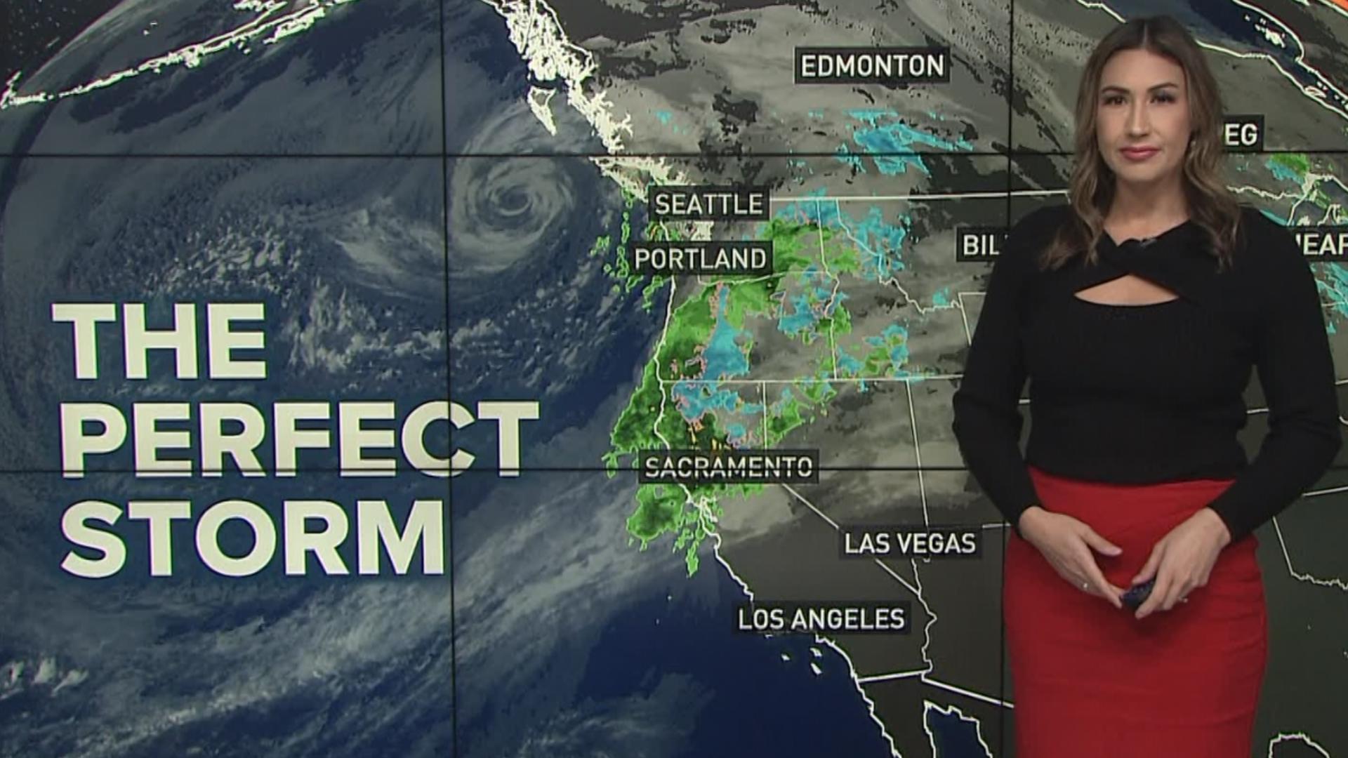 Meteorologist is tracking the atmospheric river bringing rain and snow into Northern California.