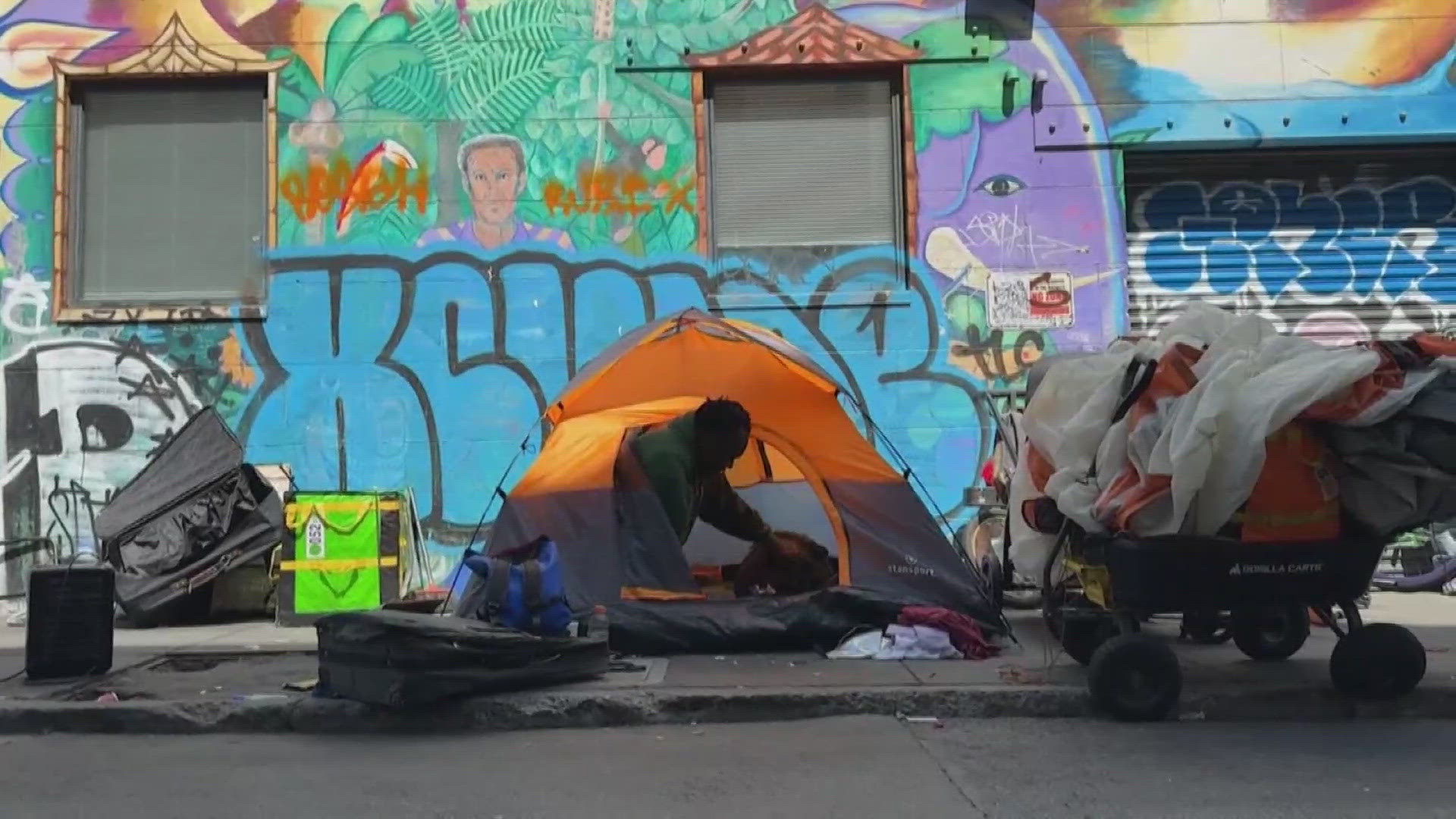 Homeless camps and tents appear to have largely disappeared from some parts of San Francisco.