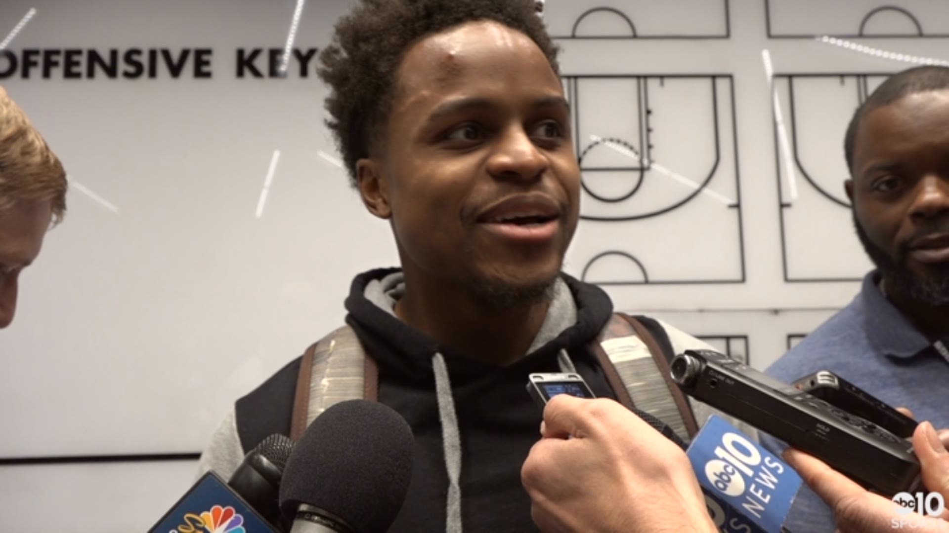 Kings point guard Yogi Ferrell talks about the spark he provided off the bench in Wednesday's 121-130 victory over the Minnesota Timberwolves in Sacramento.