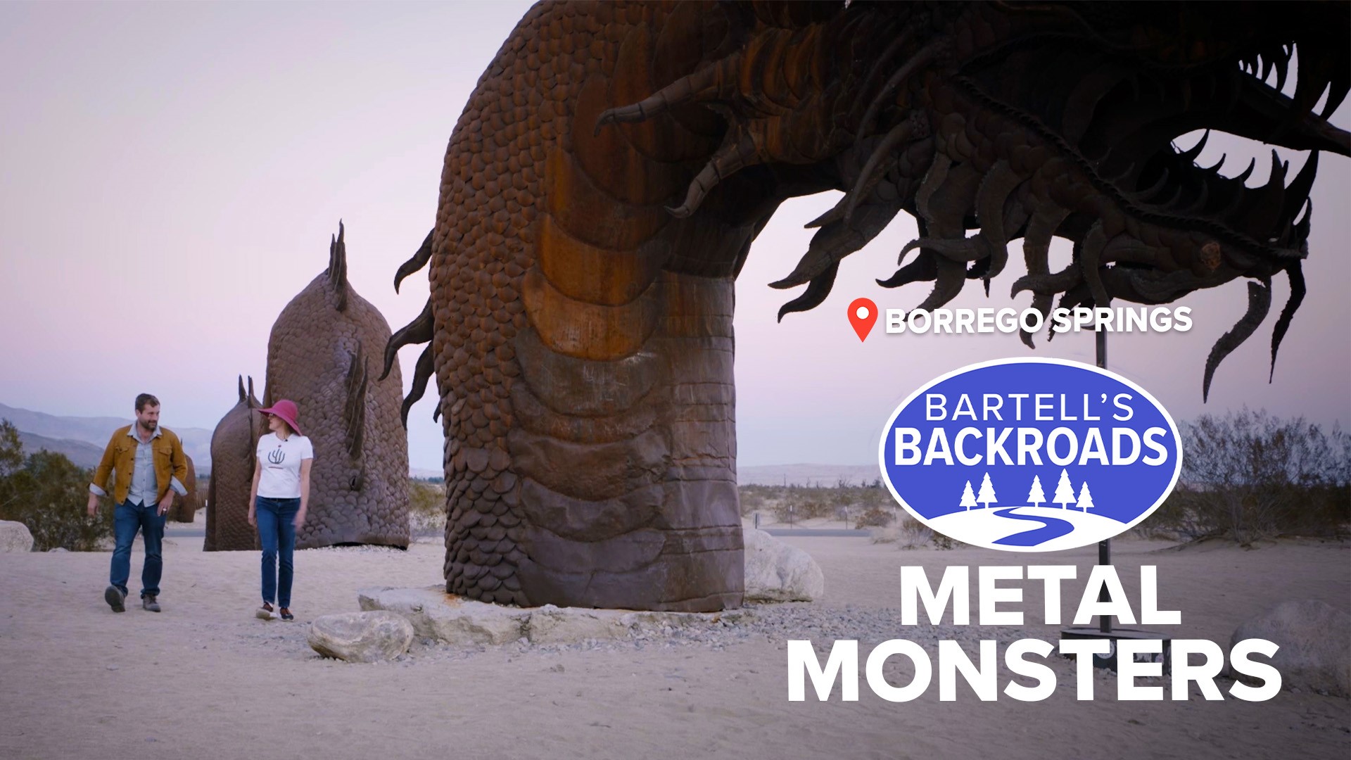 The story of why metal monsters roam the sands of one California desert. A Bartell's Backroads adventure.