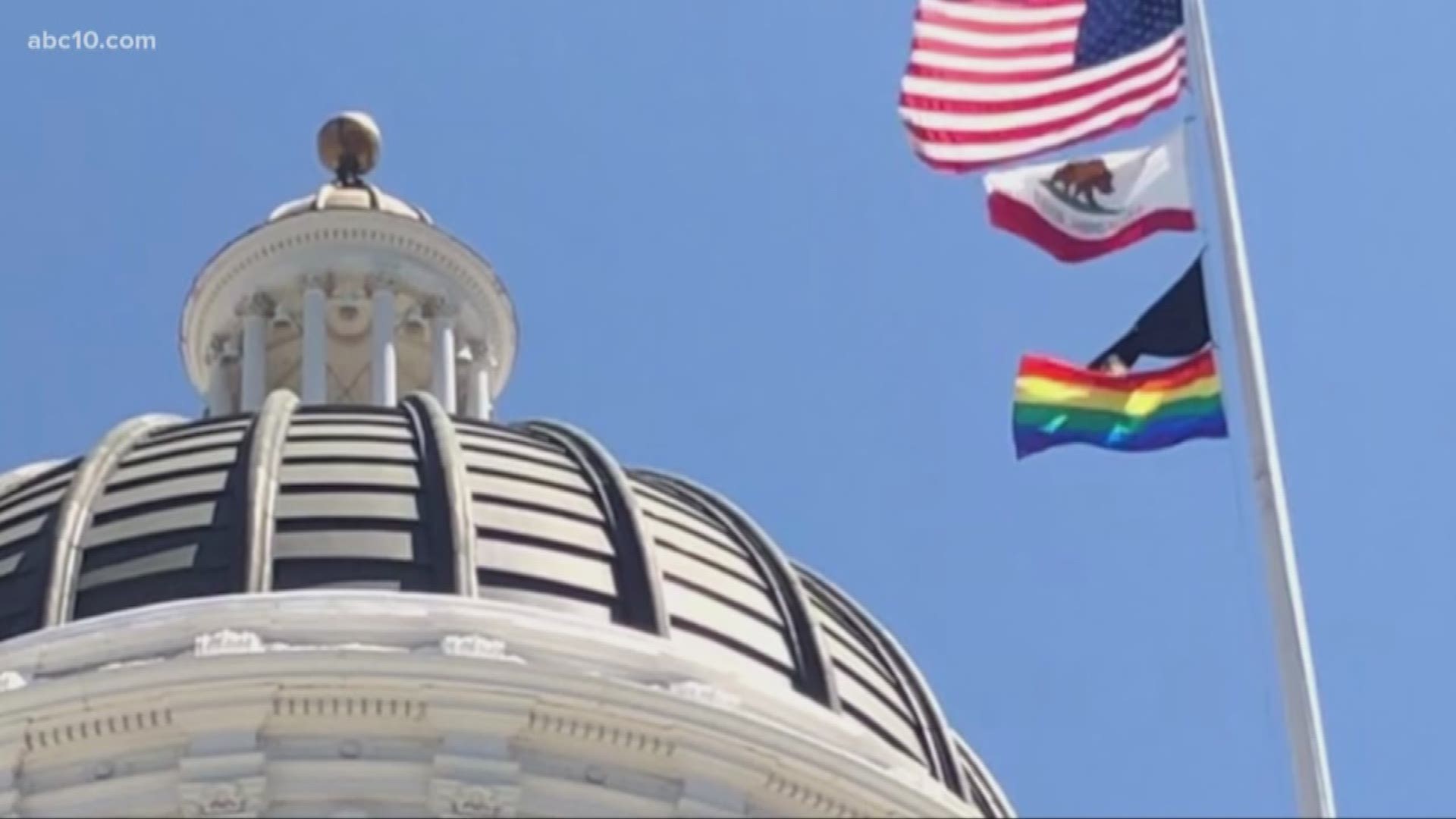 For the First Time in History, the Rainbow Flag Flies Over State Capitol