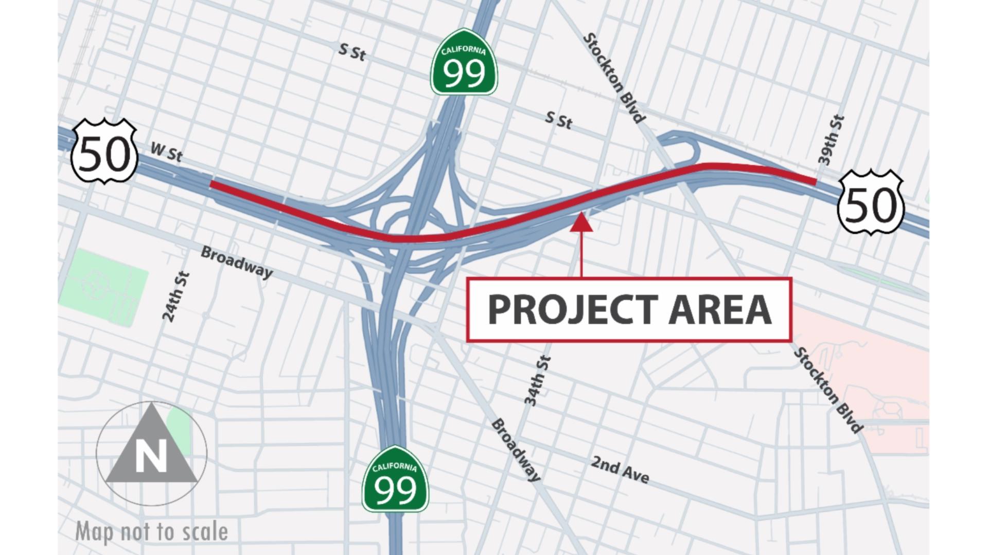 Drivers will see changes on westbound Highway 50 between 39th and 24th streets.