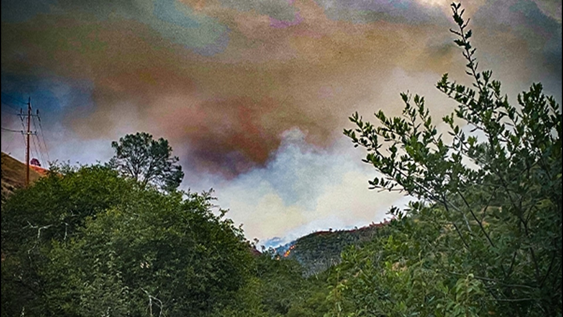 The Amador County Sheriff's Office said Cal Fire issued an evacuation order for all people in two-mile radius centered around Lake Tabeau.