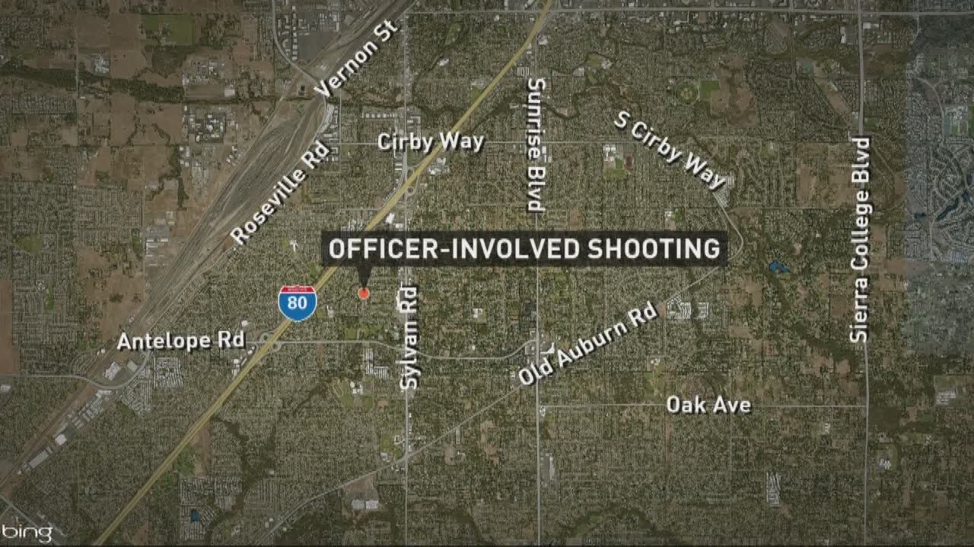 Police Officerinvolved shooting in Citrus Heights, suspect wounded