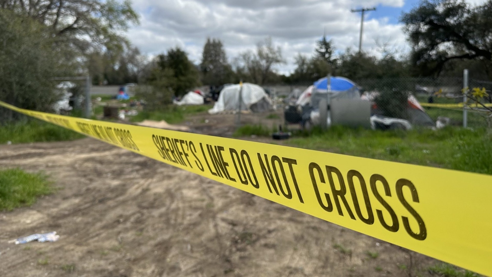 Sacramento County Sheriff's Office deputies said a woman was found dead at an encampment of unhoused people in North Highlands.