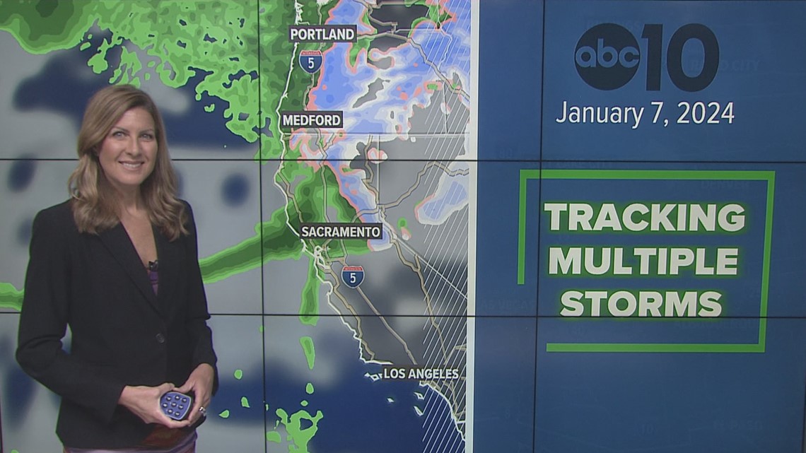 California Winter Storm | Tracking Multiple Storms With Rain And Snow ...