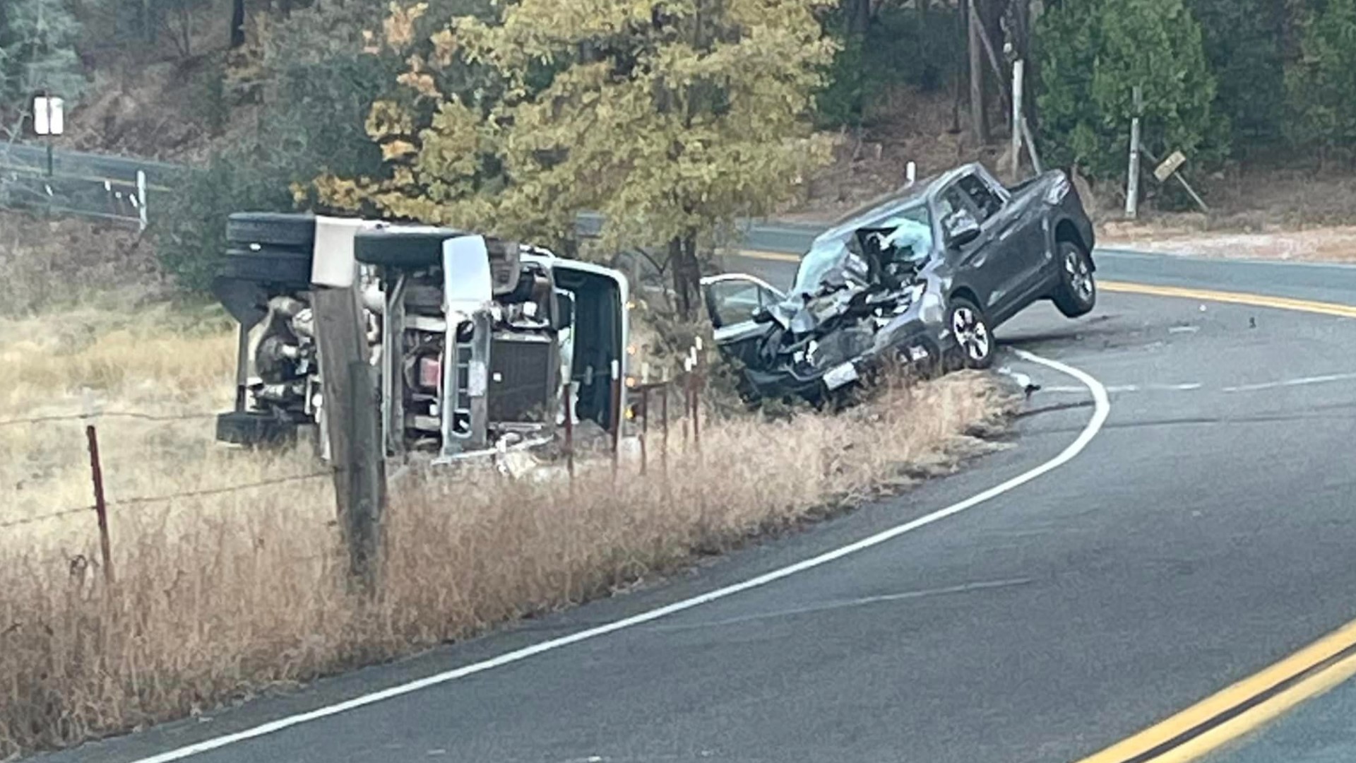 El Dorado County crash involving propane truck leaves 2 injured | abc10.com