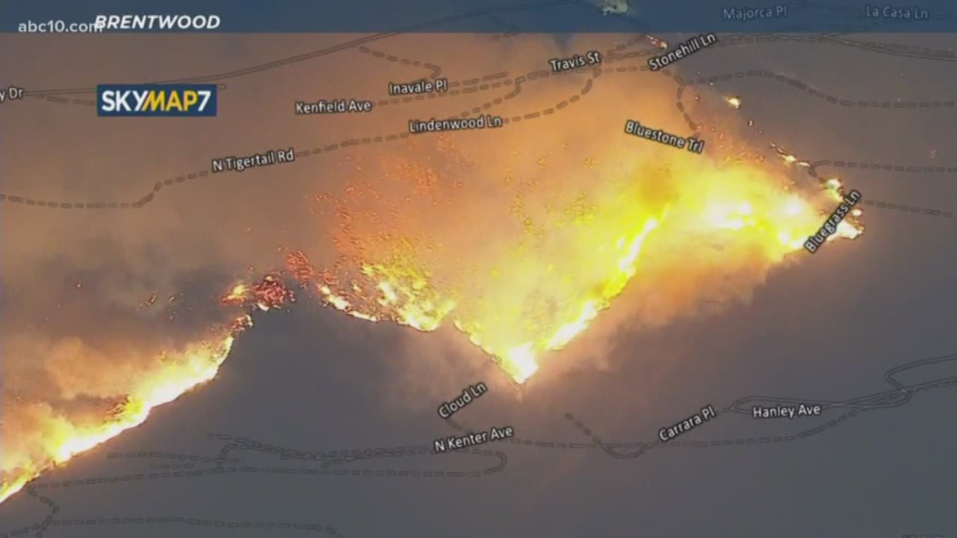 The Getty Fire, a Southern California fire, has grown to more than 250 acres and around 3,300 homes are under mandatory evacuation orders.