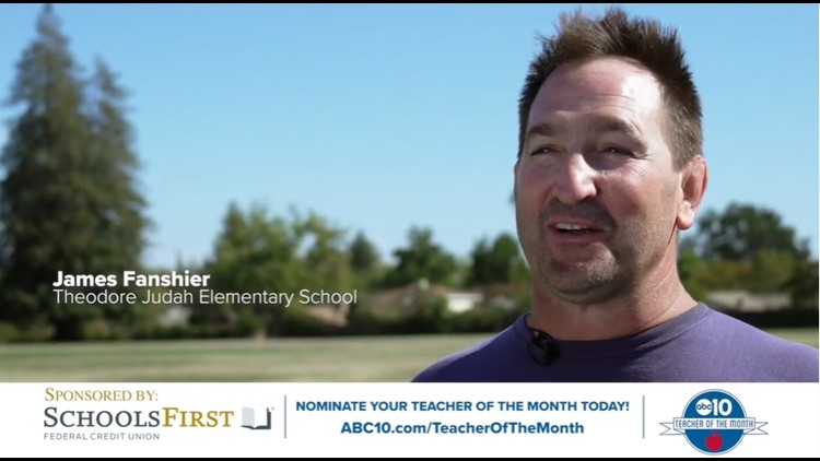 October 2022: ABC10's Teacher of the Month is James Fanshier
