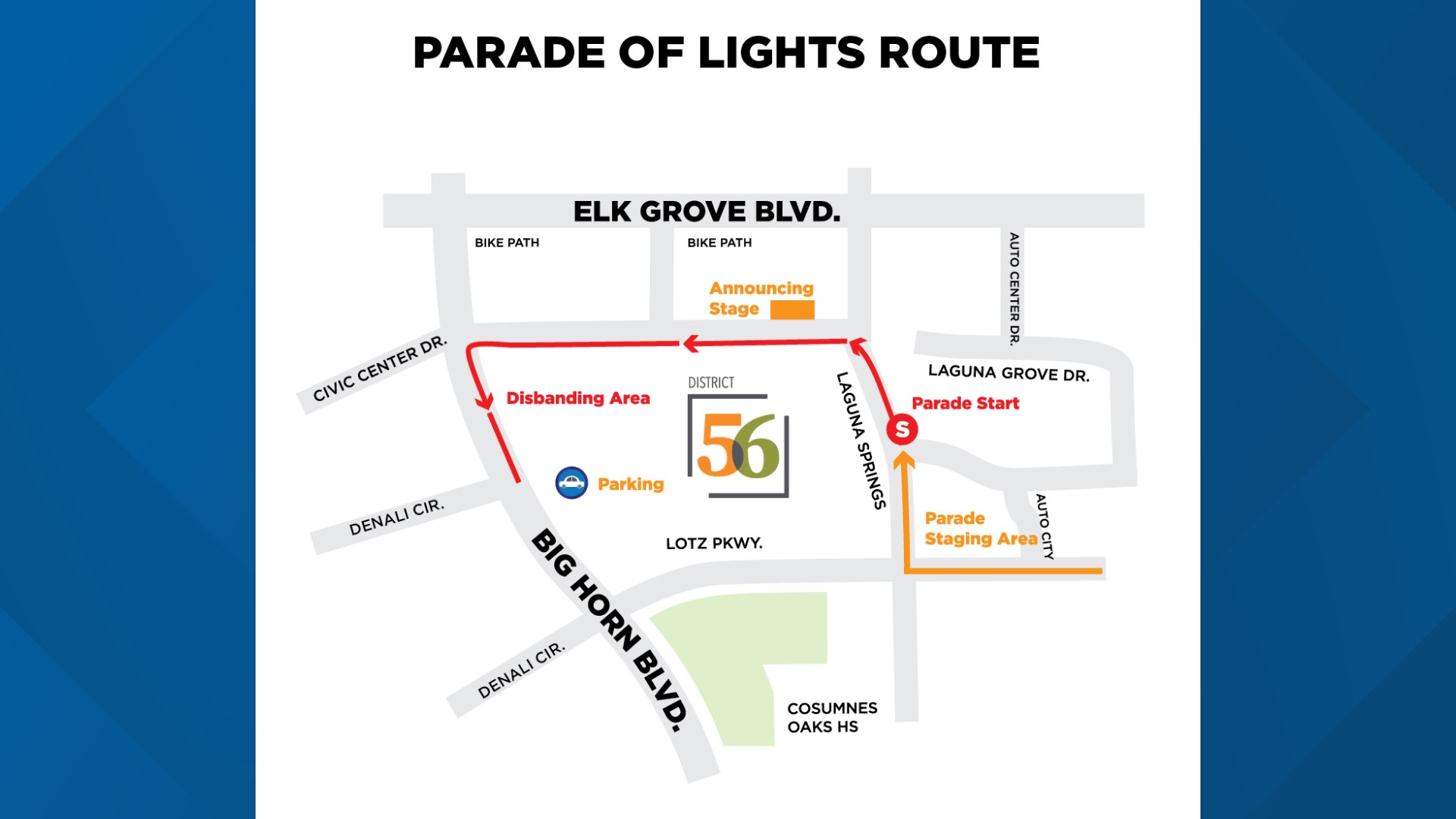 Elk Grove Parade of Lights information