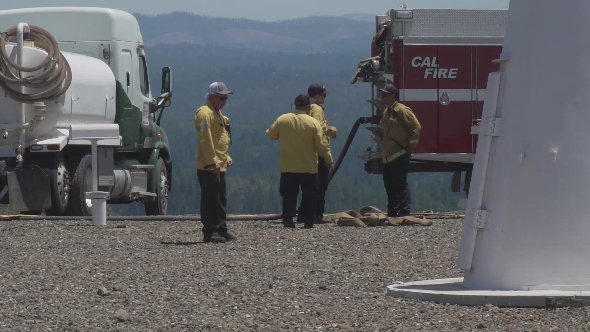 Thirteen hikers missing in the fire zone as the Royal Fire burns in the Tahoe National Forest on Monday have been located.