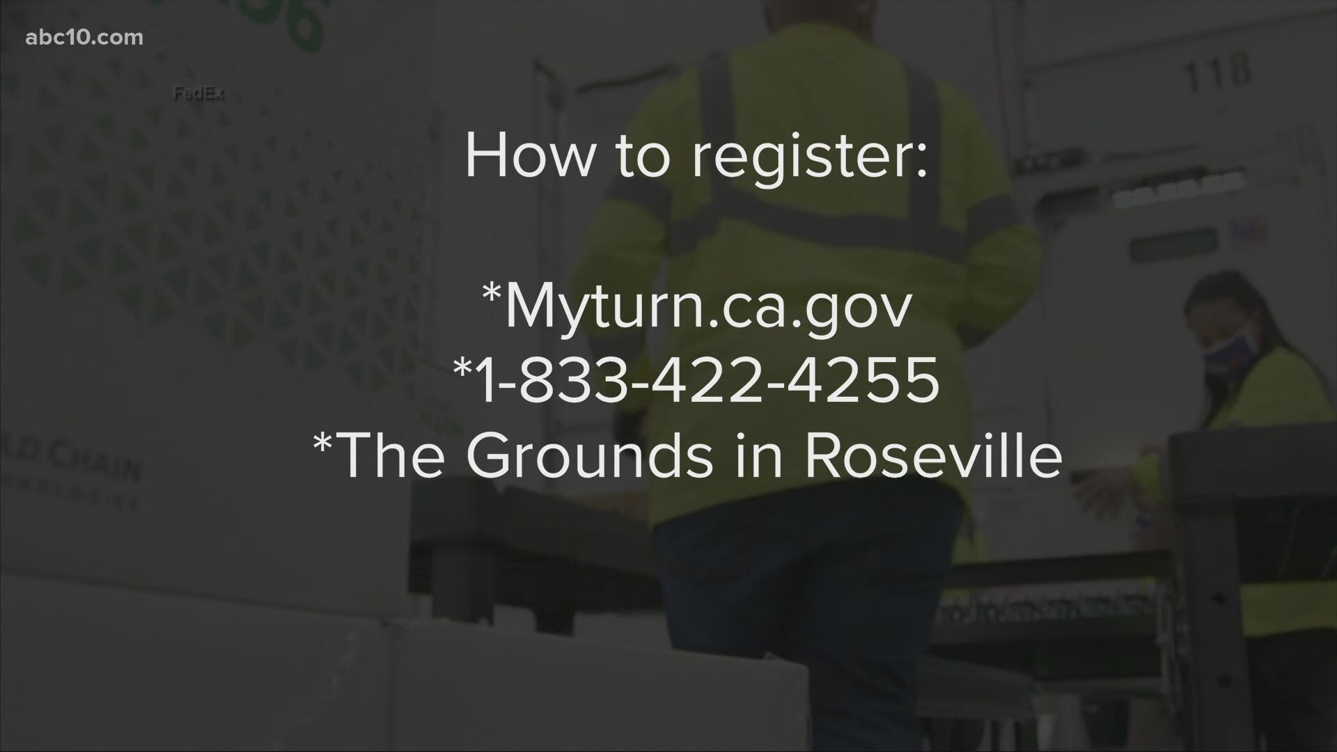 County health officials are urging people to register for one of the 2,000 vaccine appointments available @The Grounds in Roseville.