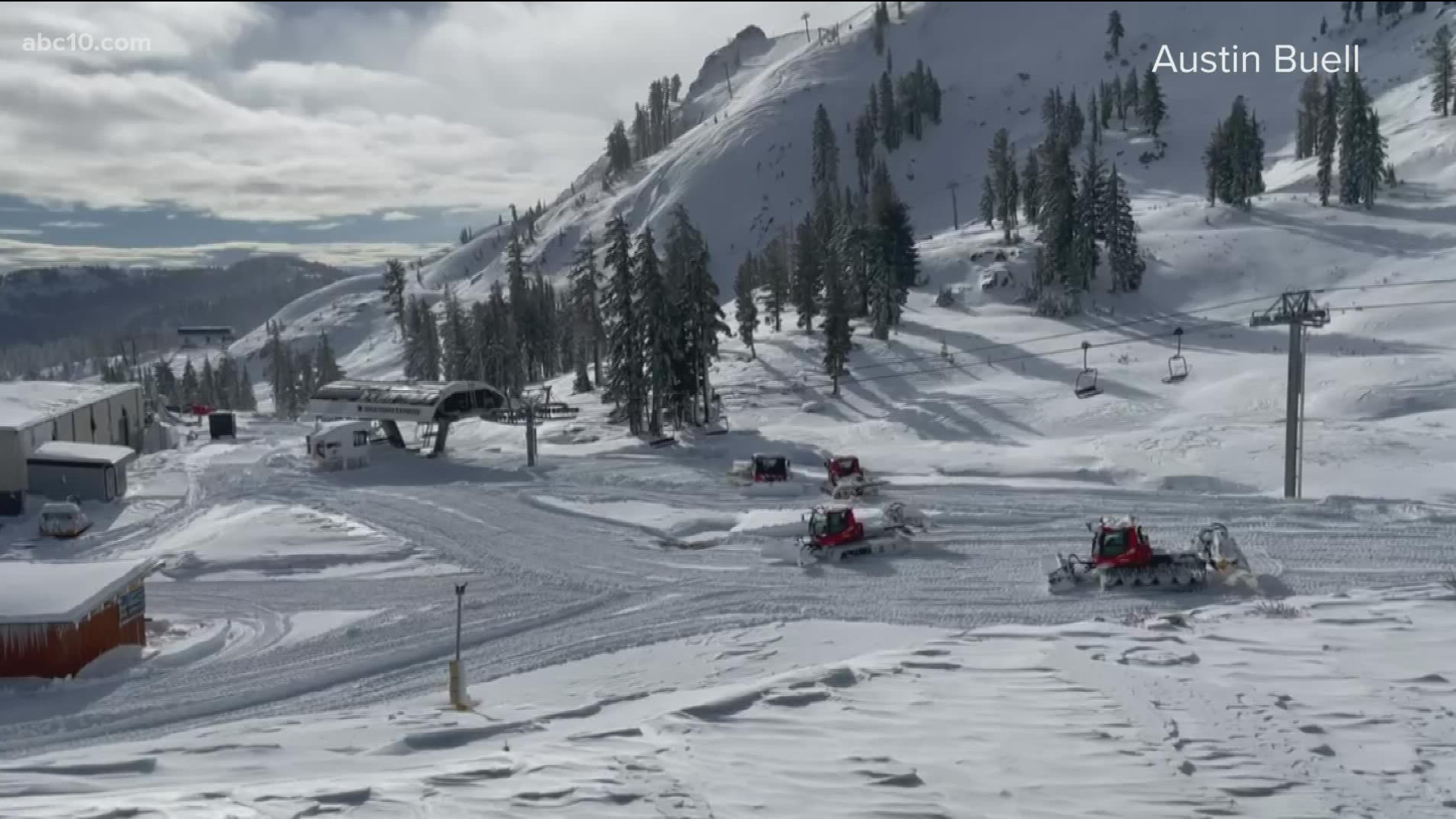 The extreme weather conditions of the past week also resulted in blankets of record snowfall for Palisades Tahoe ski resort, that's when they saw a rare opportunity.